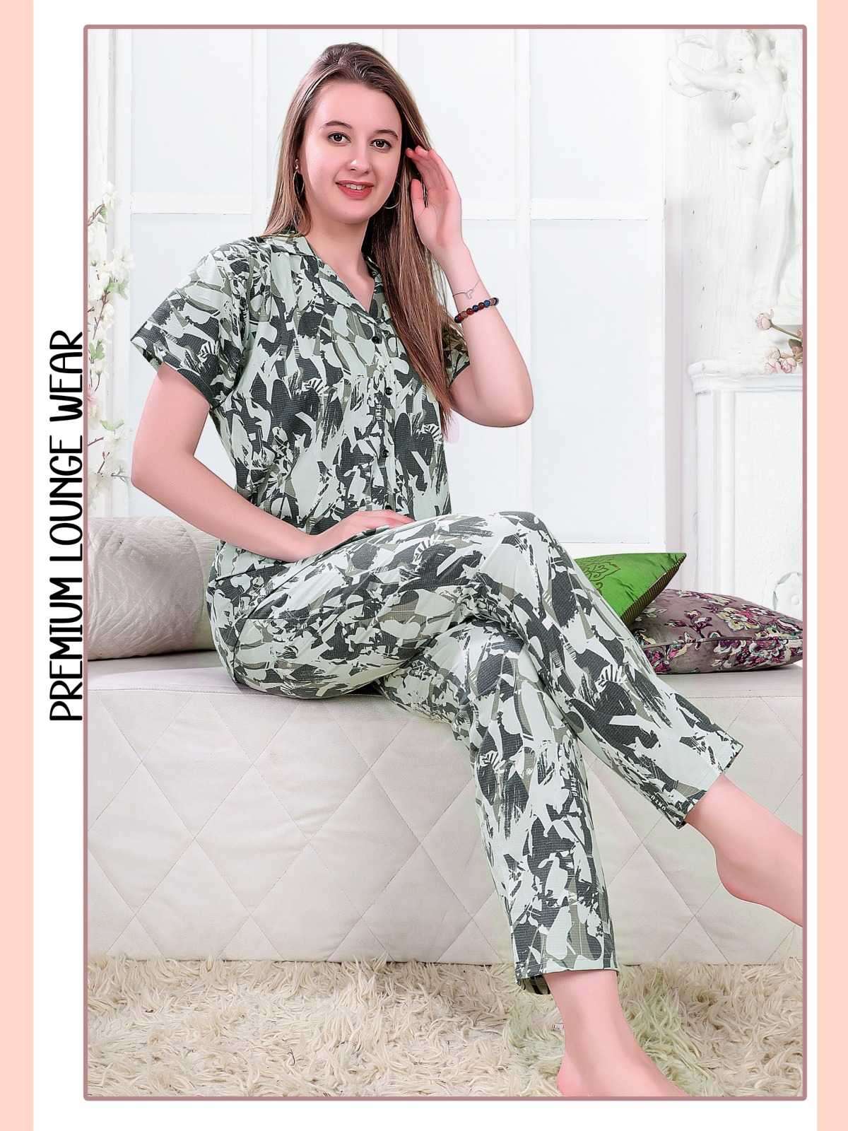 kalavati dove vol 106 premium popcorn fabric full stitch night suit