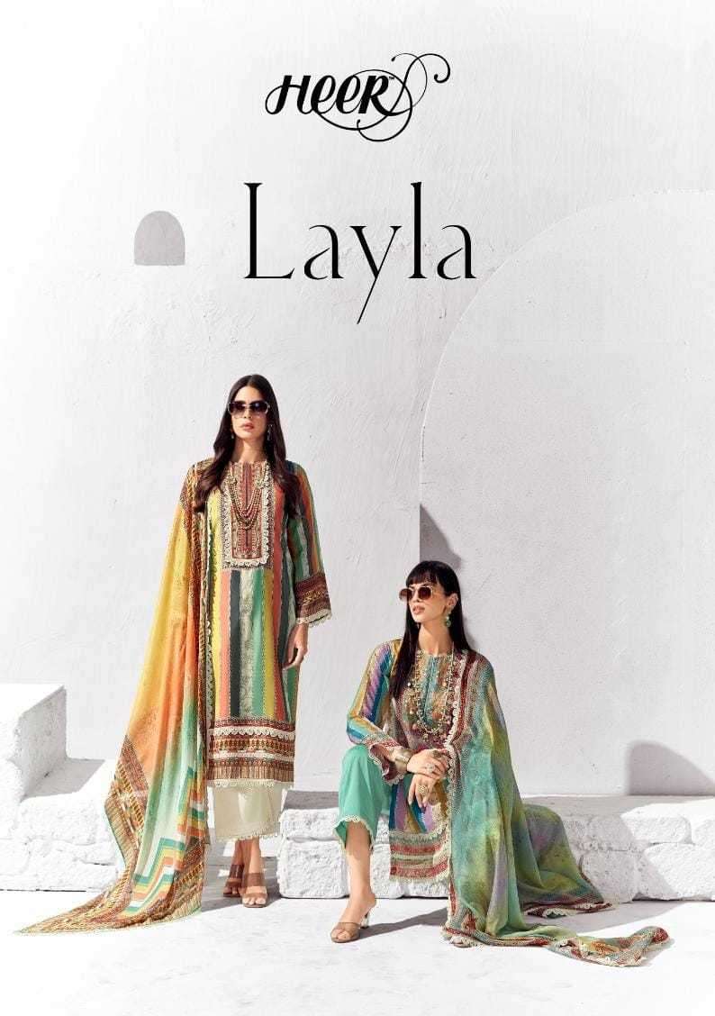 kimora heer layla series 9281-9286 pure cotton lawn suit 