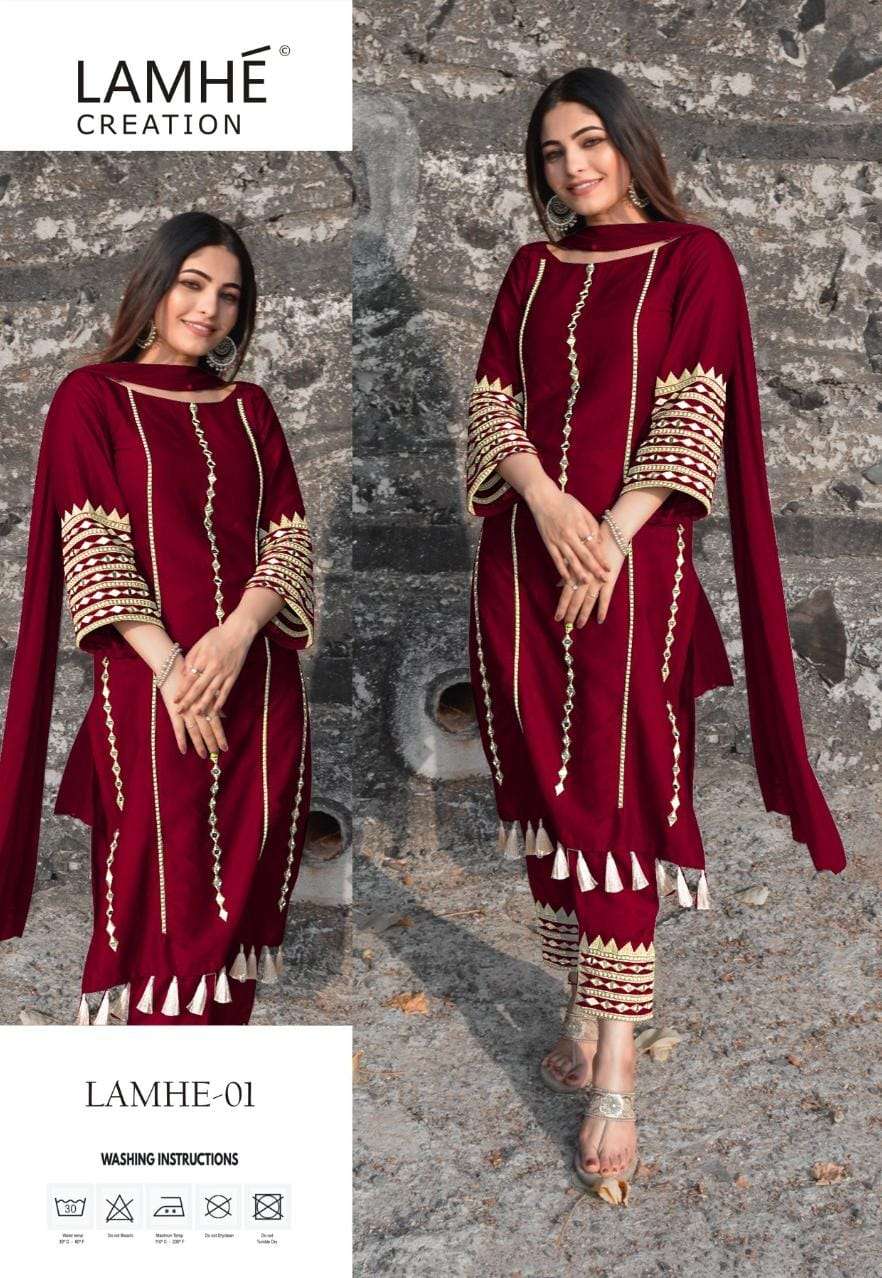  LAMHE-MIRROR VOL-1 designer jam cotton suit 