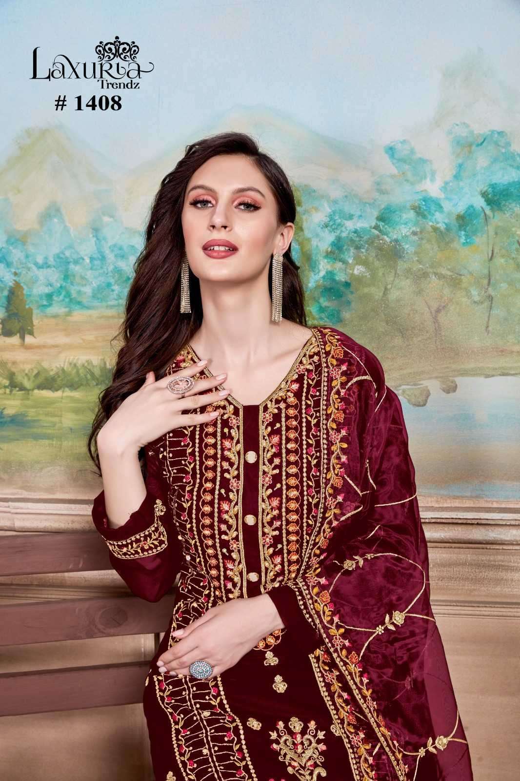 laxuria trendz 1408 Fox Georgette Pure Pakistani Style readymade suit