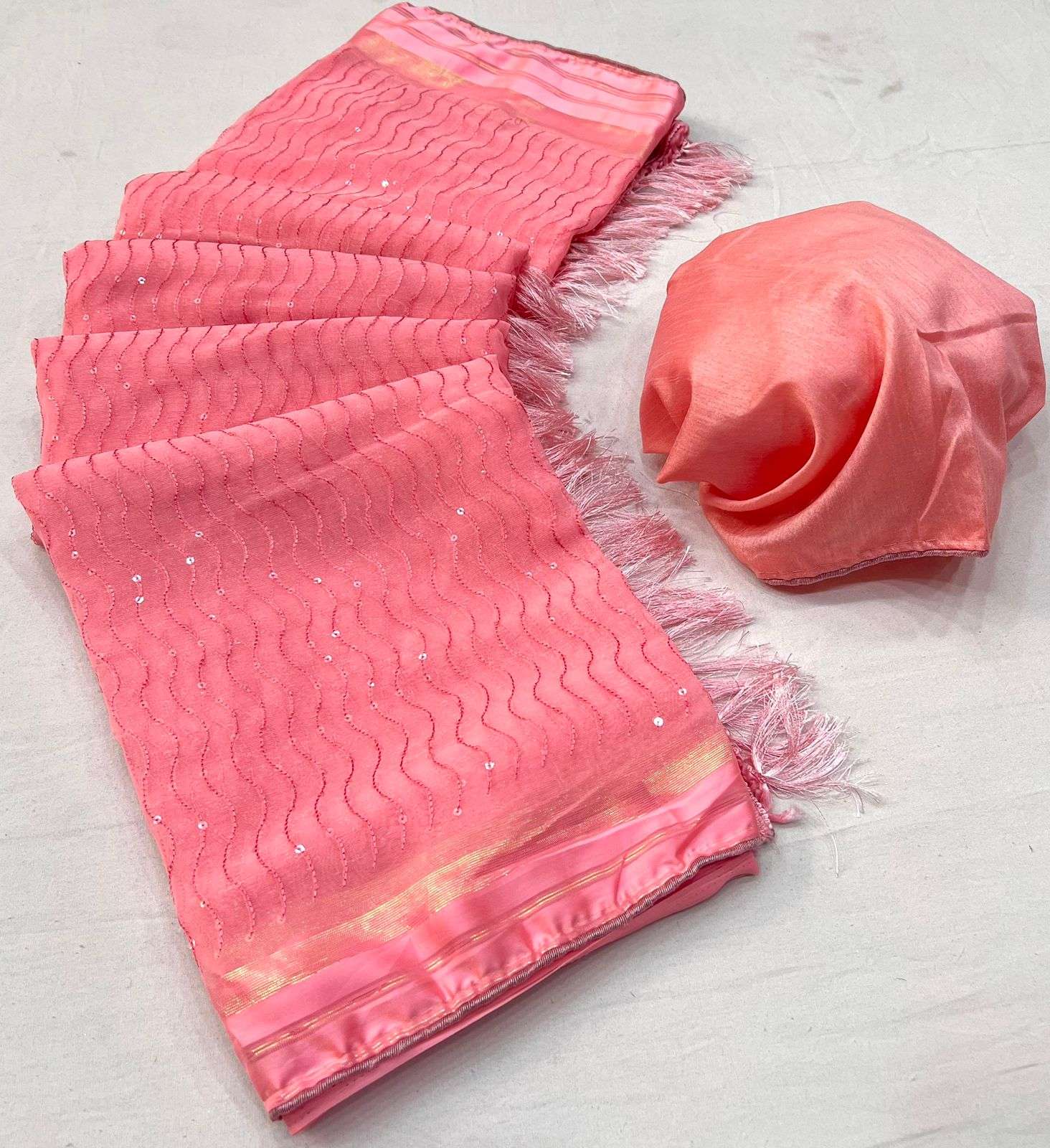  LT Fabrics Apurva Shimmer With Full Body Sequins Work Saree