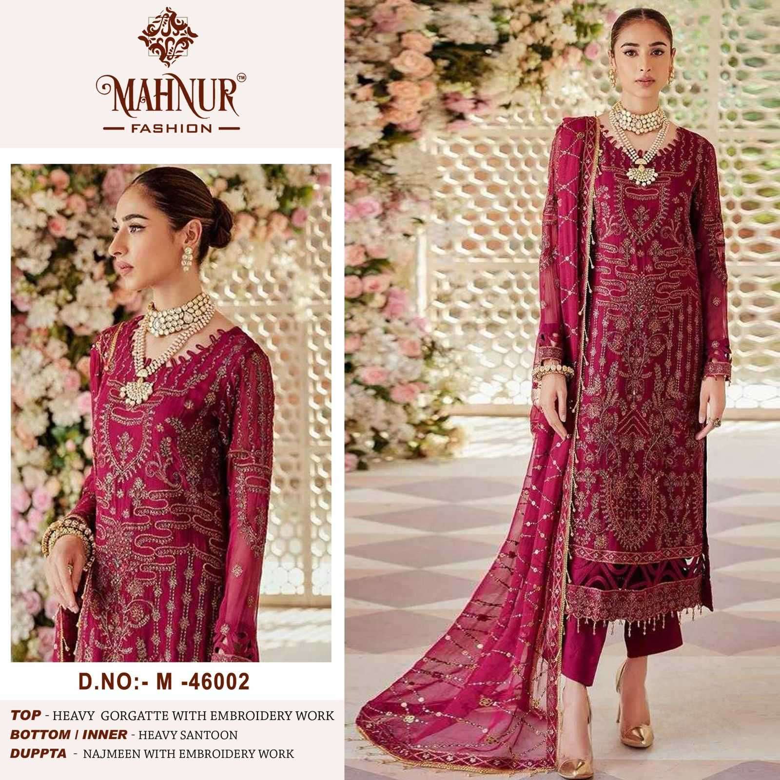 mahnur fahsion mahnur vol 46 series 46001-46003 heavy georgette suit 