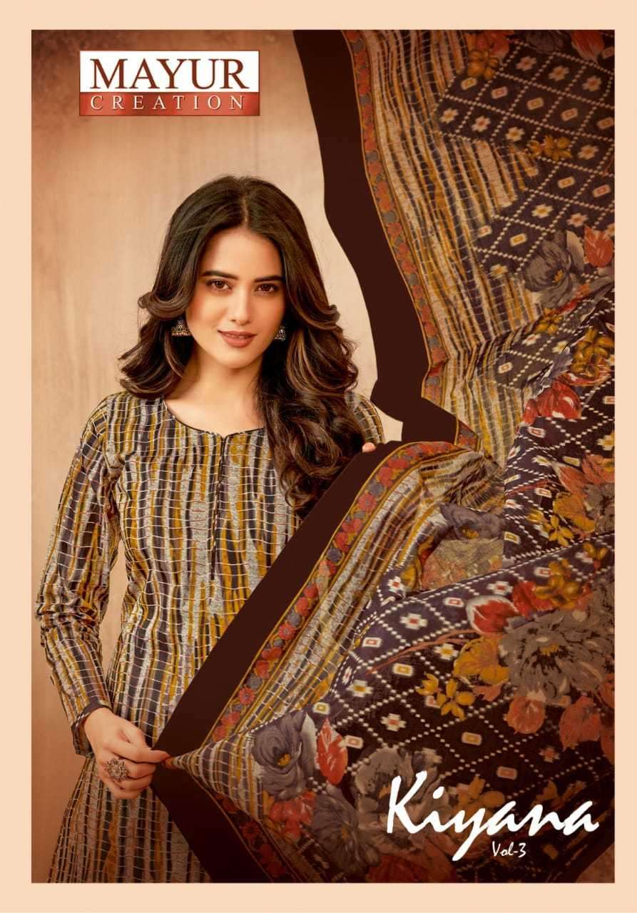 mayur kiyana vol 3 series 3001-3010 Pure Cotton print readymade suit 