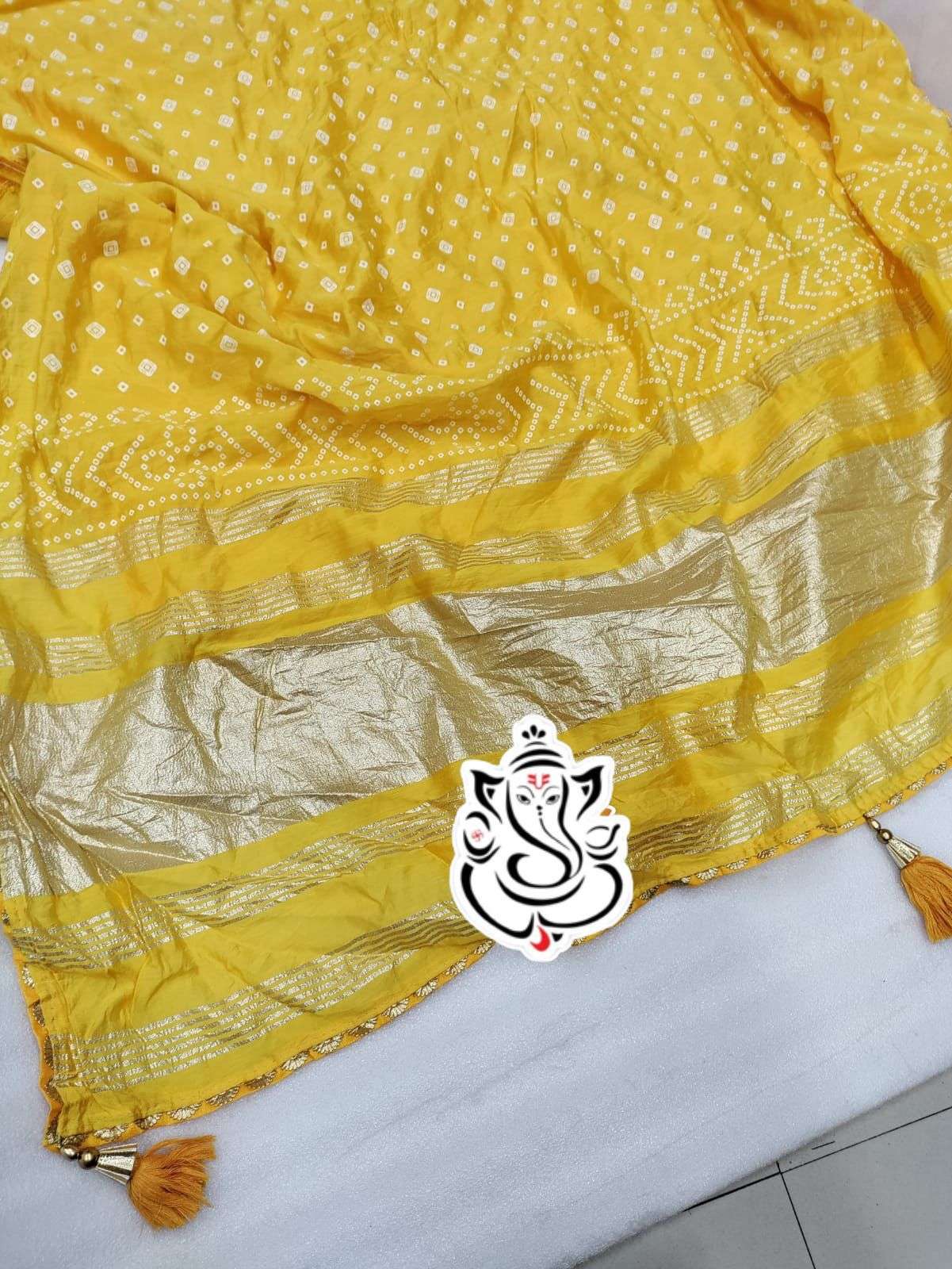 MS Brand 1344 soft handmade bandej cotton silk saree