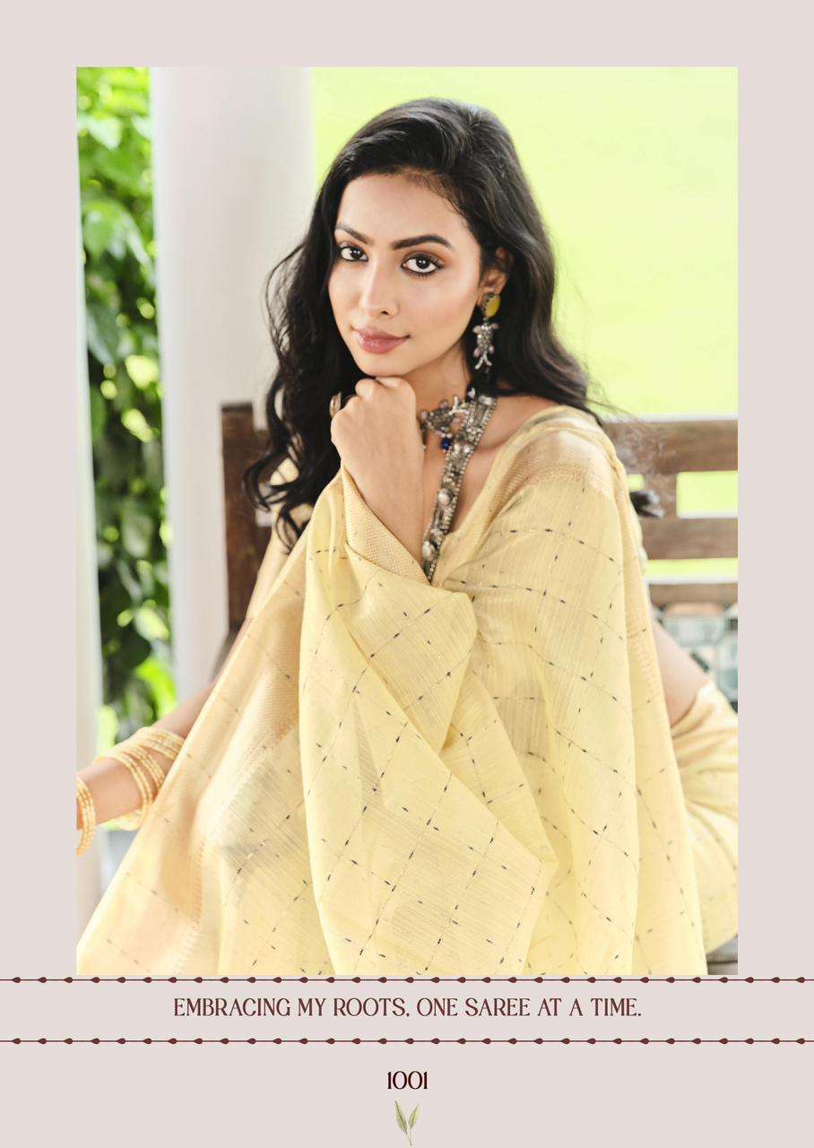 Nandini designer Kora Silk Zari With Fancy Border saree