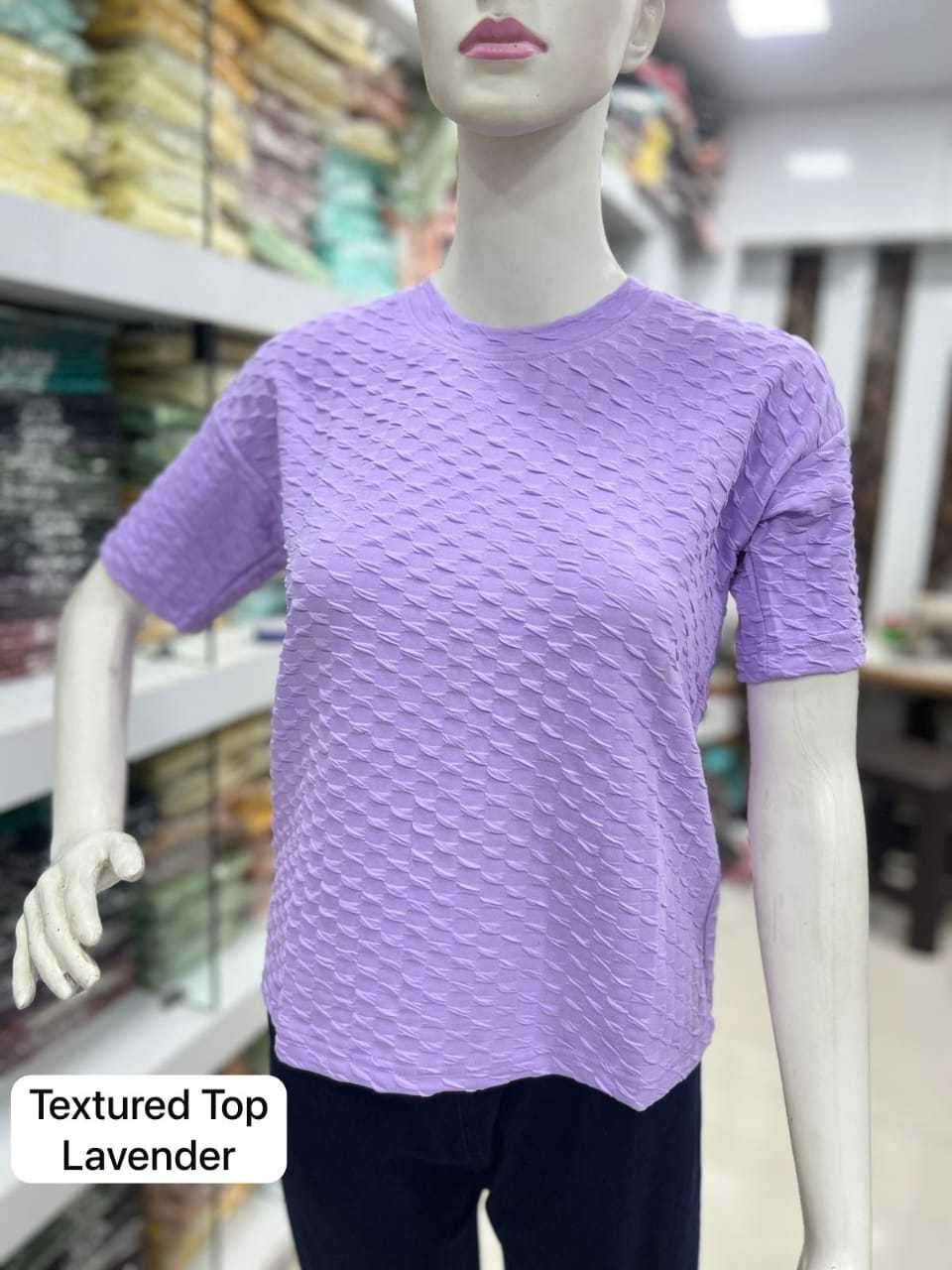 pr textured tshirts Imported soft fabric Drop Shoulder ladies tops