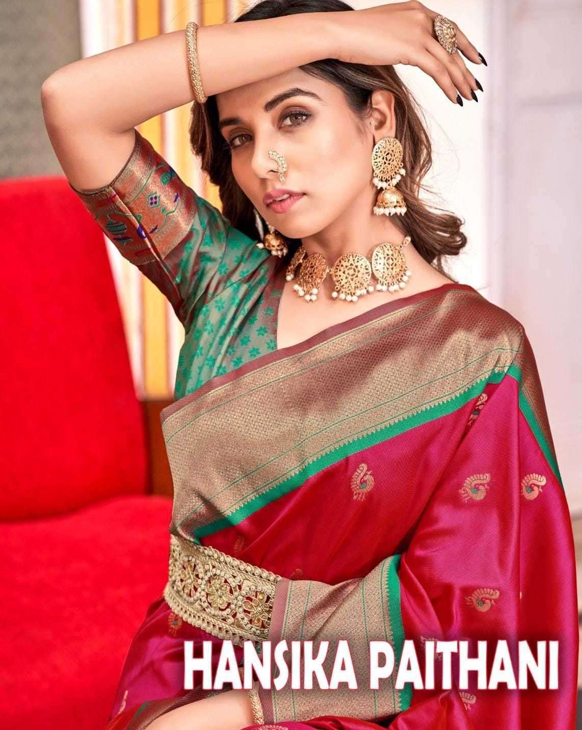 rajpath hansika paithani series 126001-126008 Soft Peshwai Paithani Silk saree