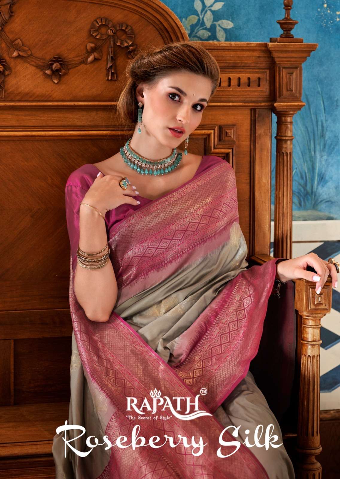 Rajpath Roseberry Silk series 460001-460006 Pure Weaving Silk saree