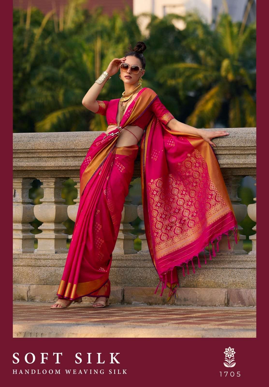 Rajtex Soft Silk series 1701-1706 Handloom Weaving Saree