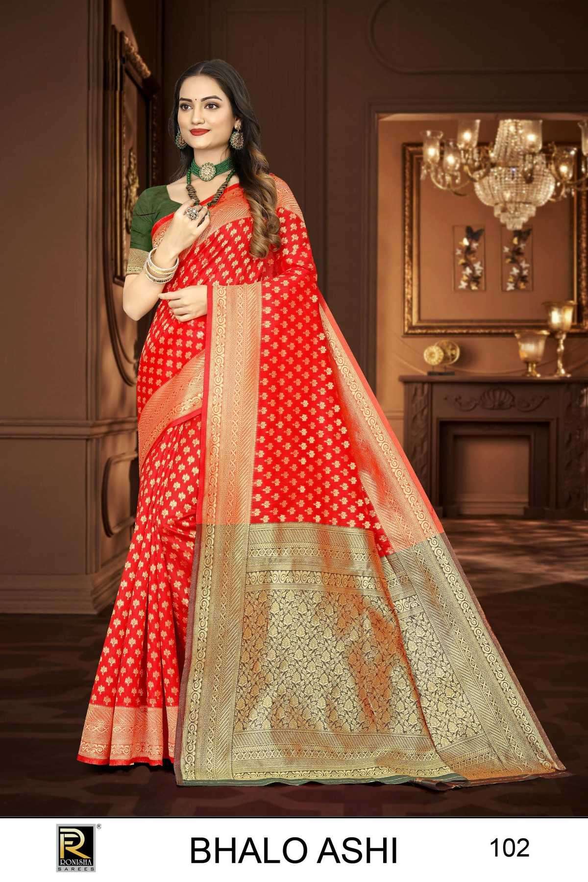 ranjna saree bhalo ashi series 101-106 banarasi silk saree