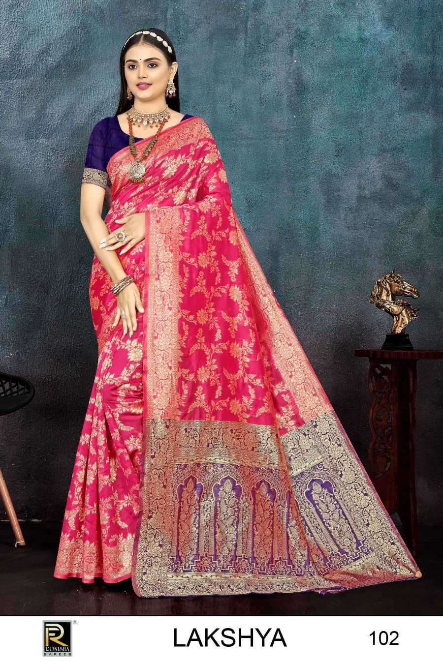 ranjna saree lakshya series 101-106 banarasi silk saree