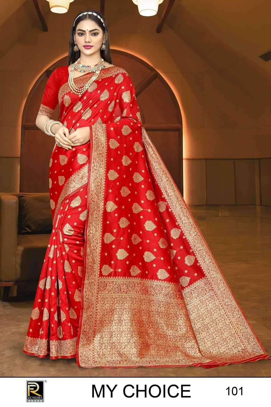 ranjna saree my choice series 101-106 banarasi silk saree