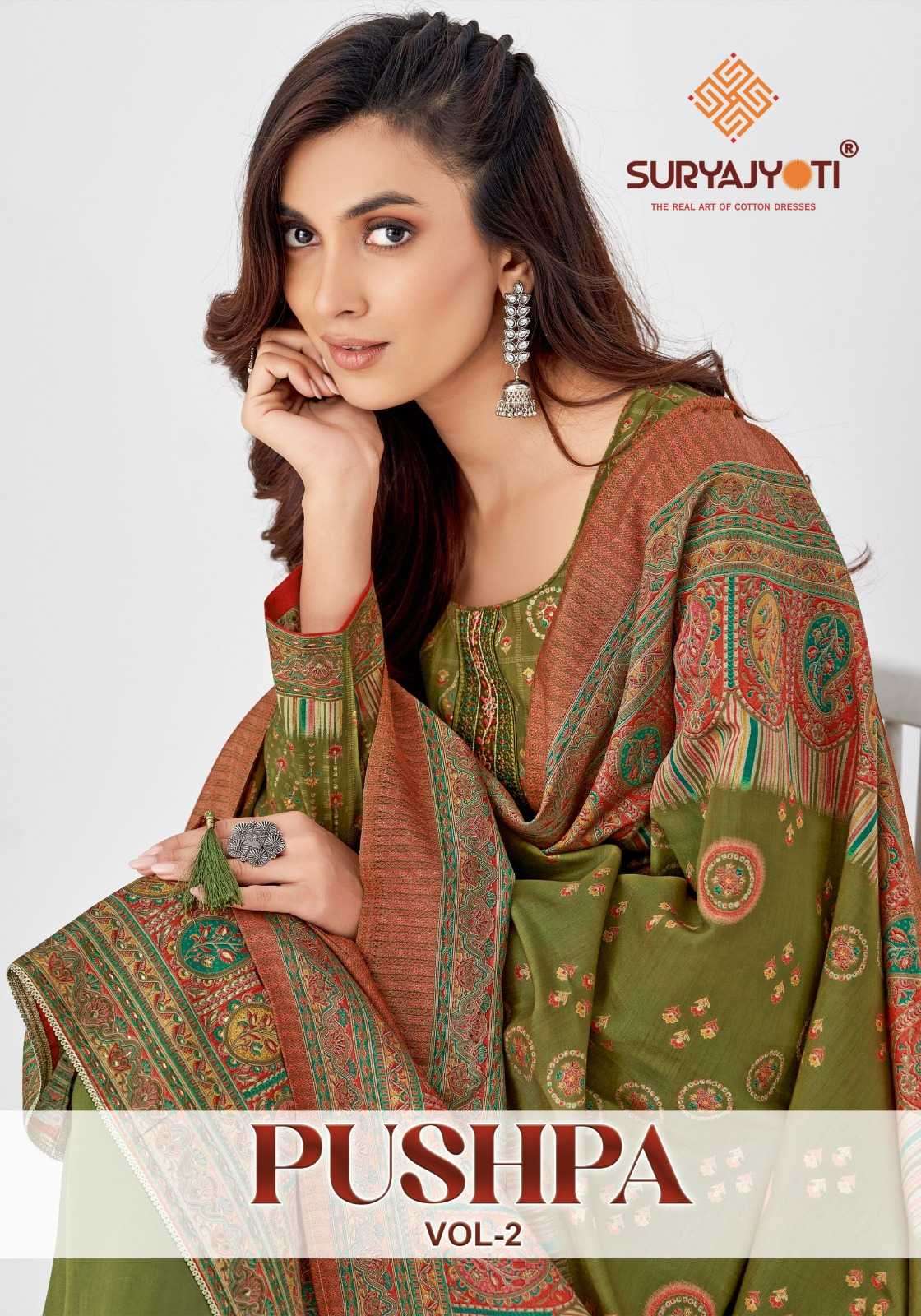 suryajyoti pushpa vol 2 series 2001-2008 pure modal viscose suit 