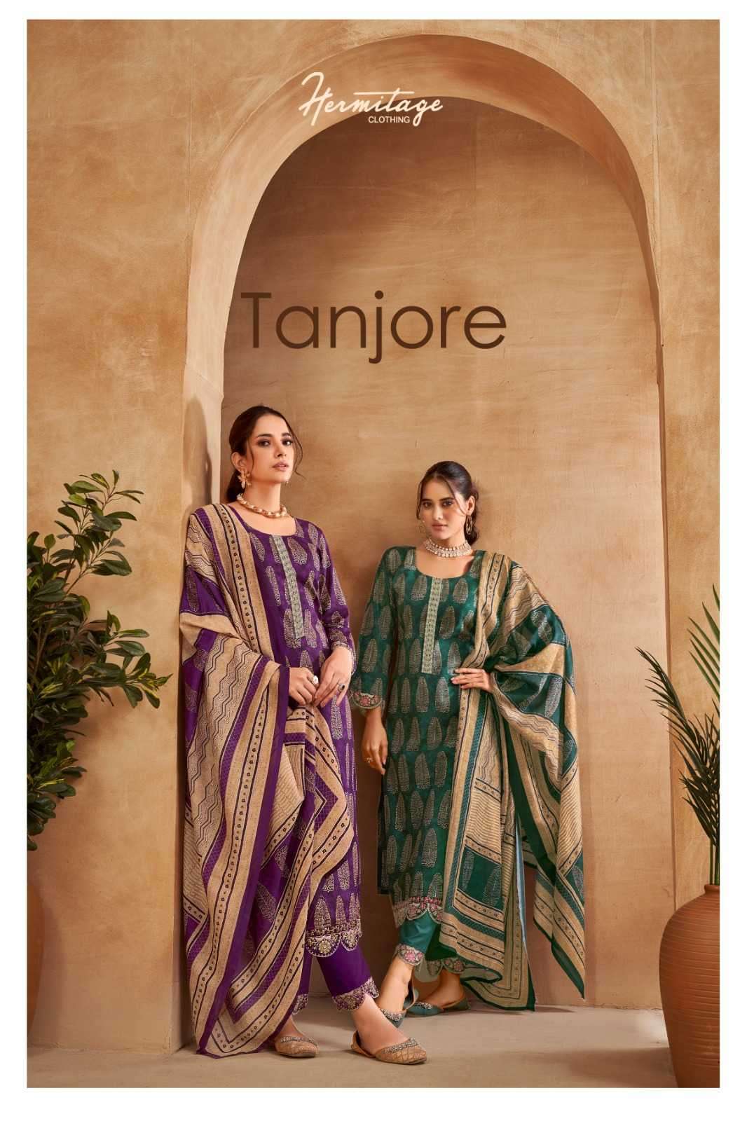 the hermitage tanjore series 01-06 Pure Airjet Cotton suit
