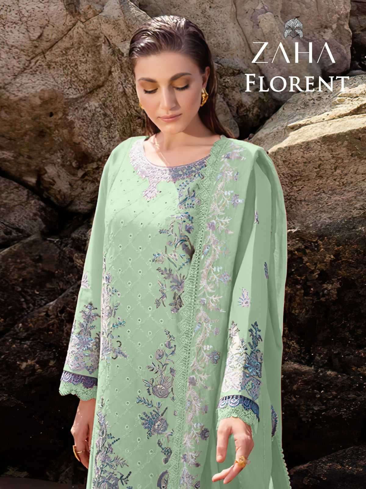 zaha florent series 10296 pure cambric cotton suit 