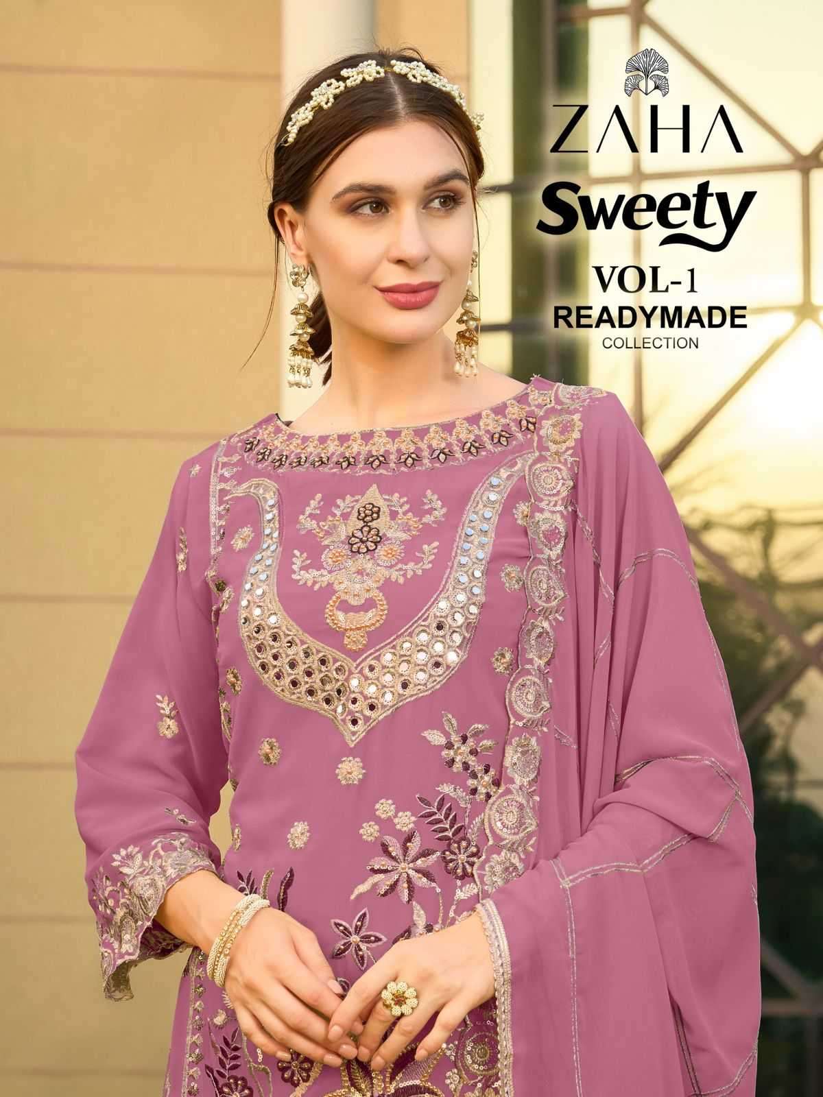 zaha sweety vol 1 series 10341 Fox Georgette suit