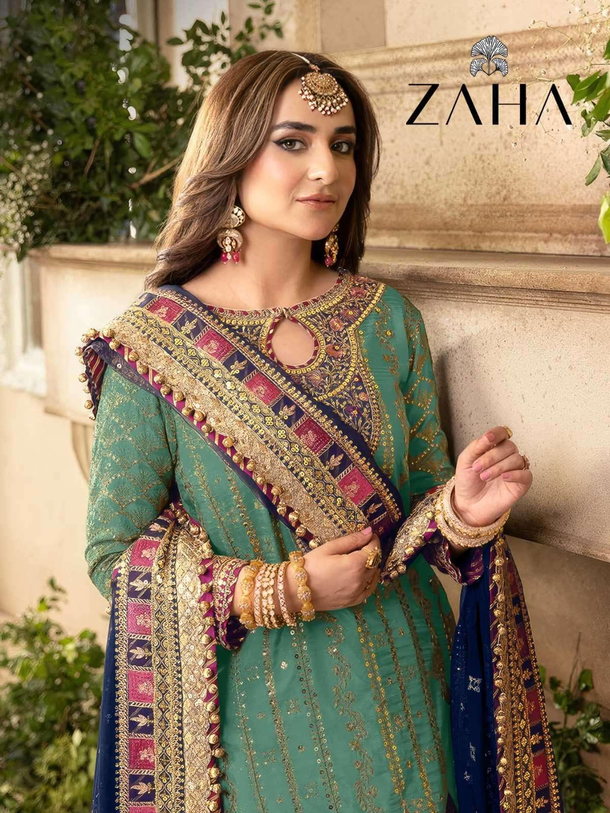 zaha zoya vol 1 series 10263 A to D faux georgette suit 