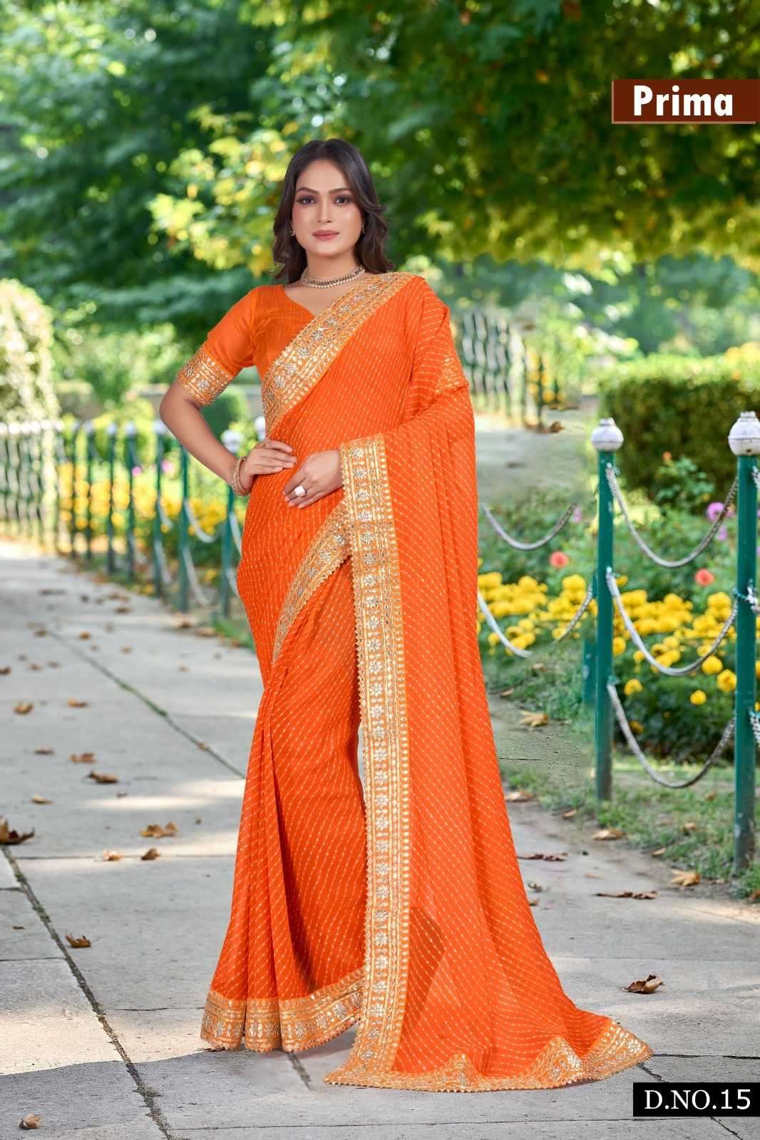 1 to 24 by prima new launch fabulous bandhani saree collection