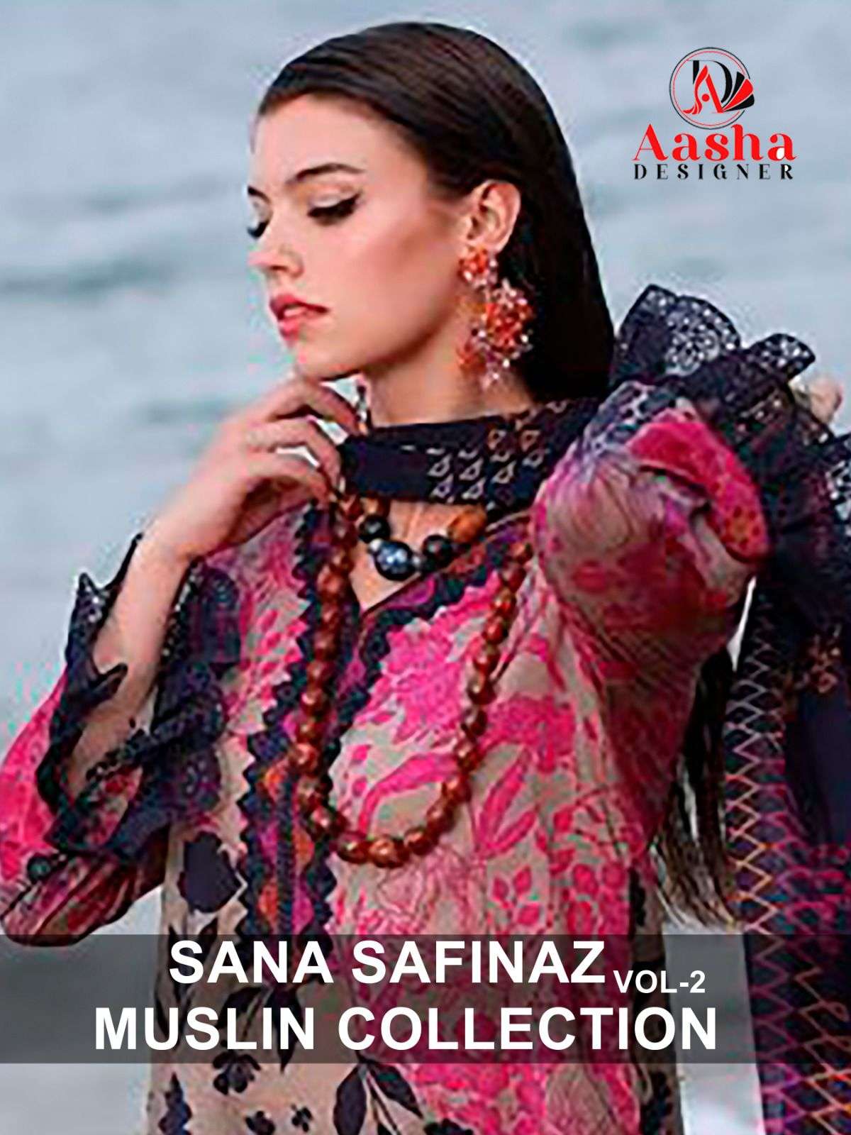 AASHA DESIGNER SANA SAFINAZ VOL-2 1085-1086 designer Pure Cotton suit