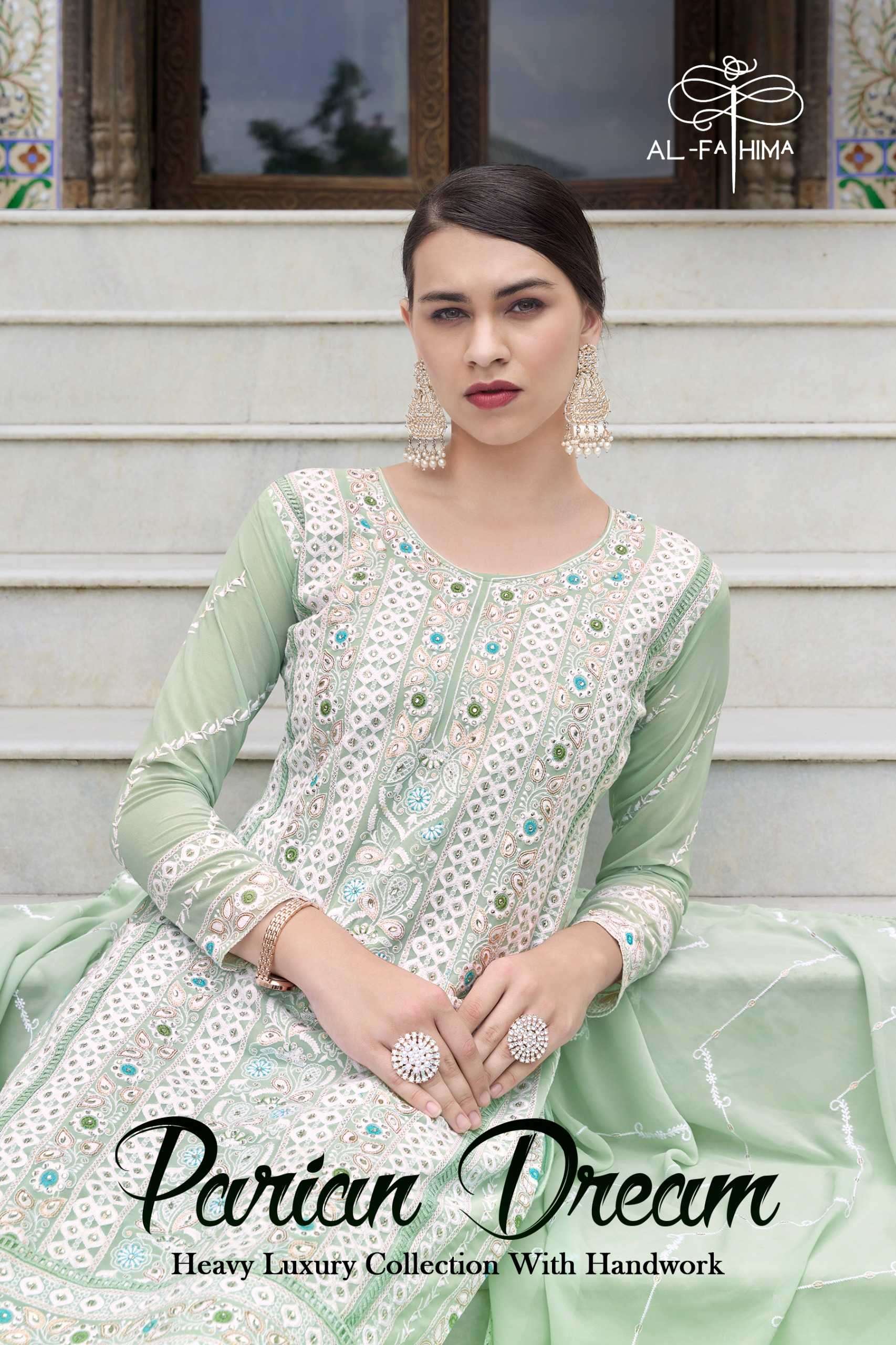 al fathima parian dream series 1001-1008 Faux Georgette readymade suit 