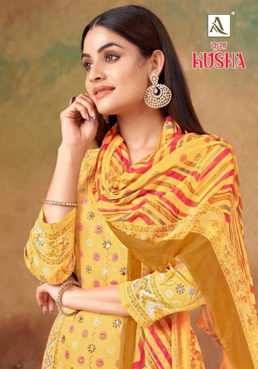 alok suit kusha series 1575001-1575004 Pure Zam suit