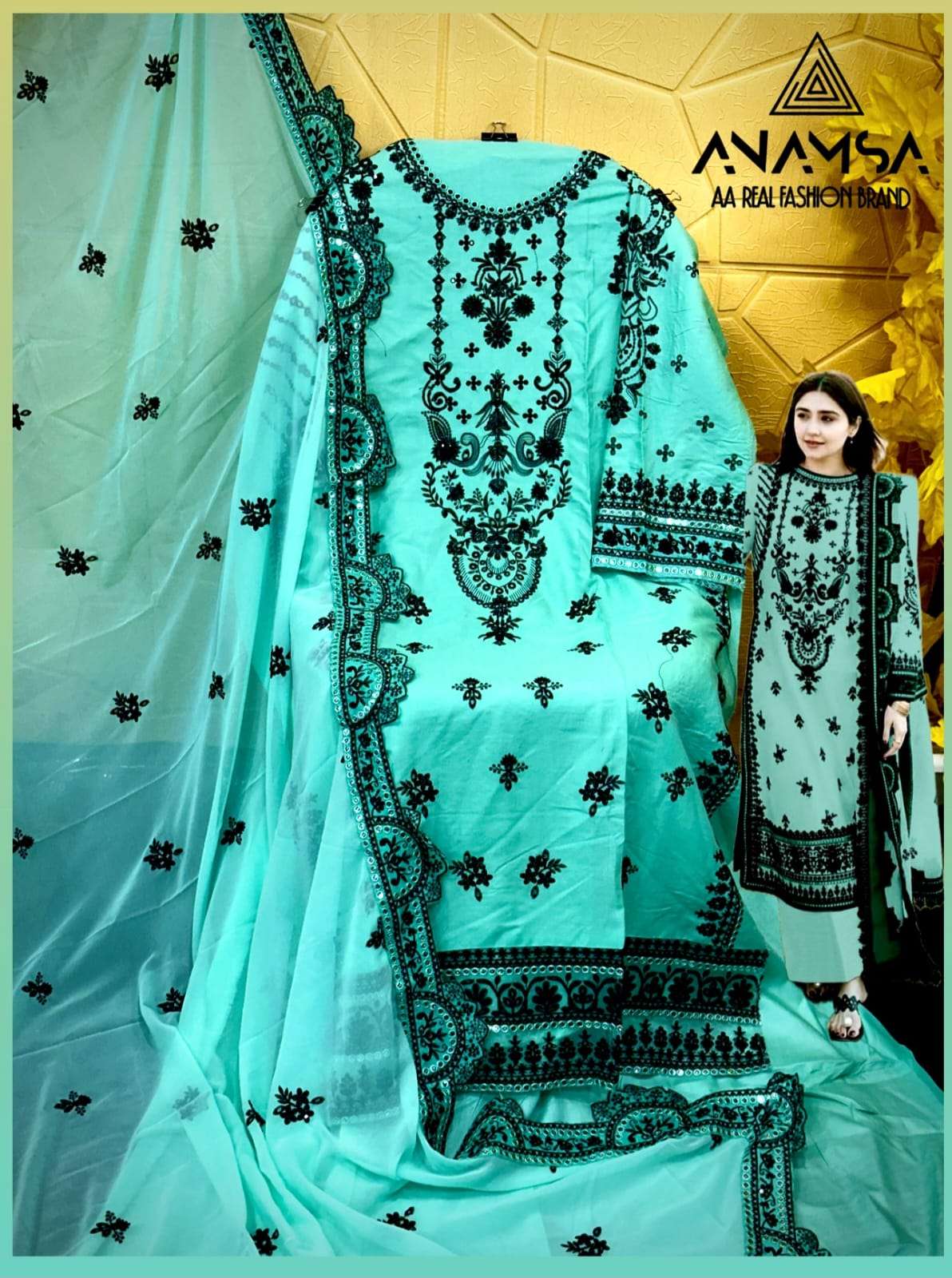 Anamsa-439 A-B-C-D designer Heavy Pure Quality Rayon suit