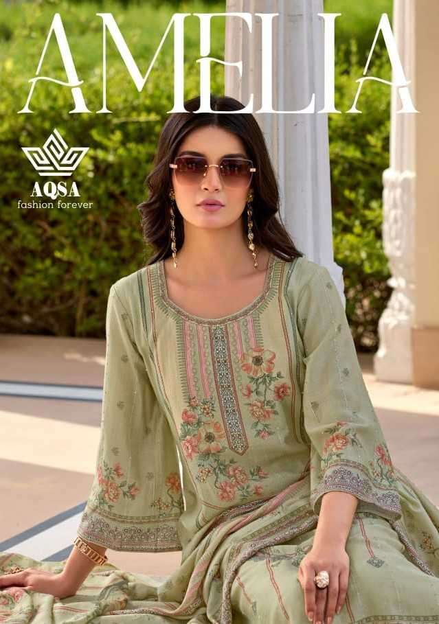 aqsa amelia series 1001-1006 pure N viscose suit