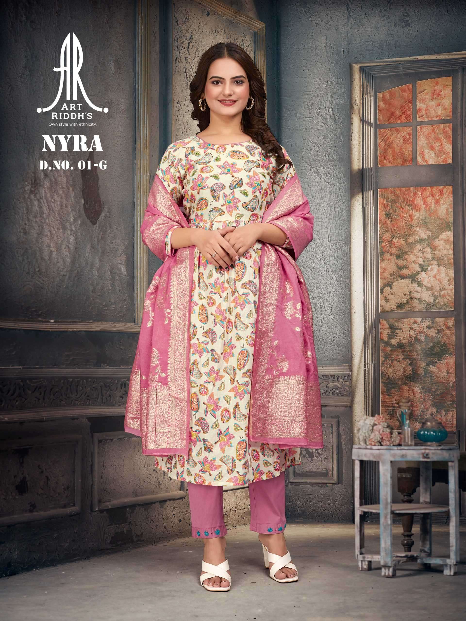 artridhs nayra series 01 cotton readymade suit 