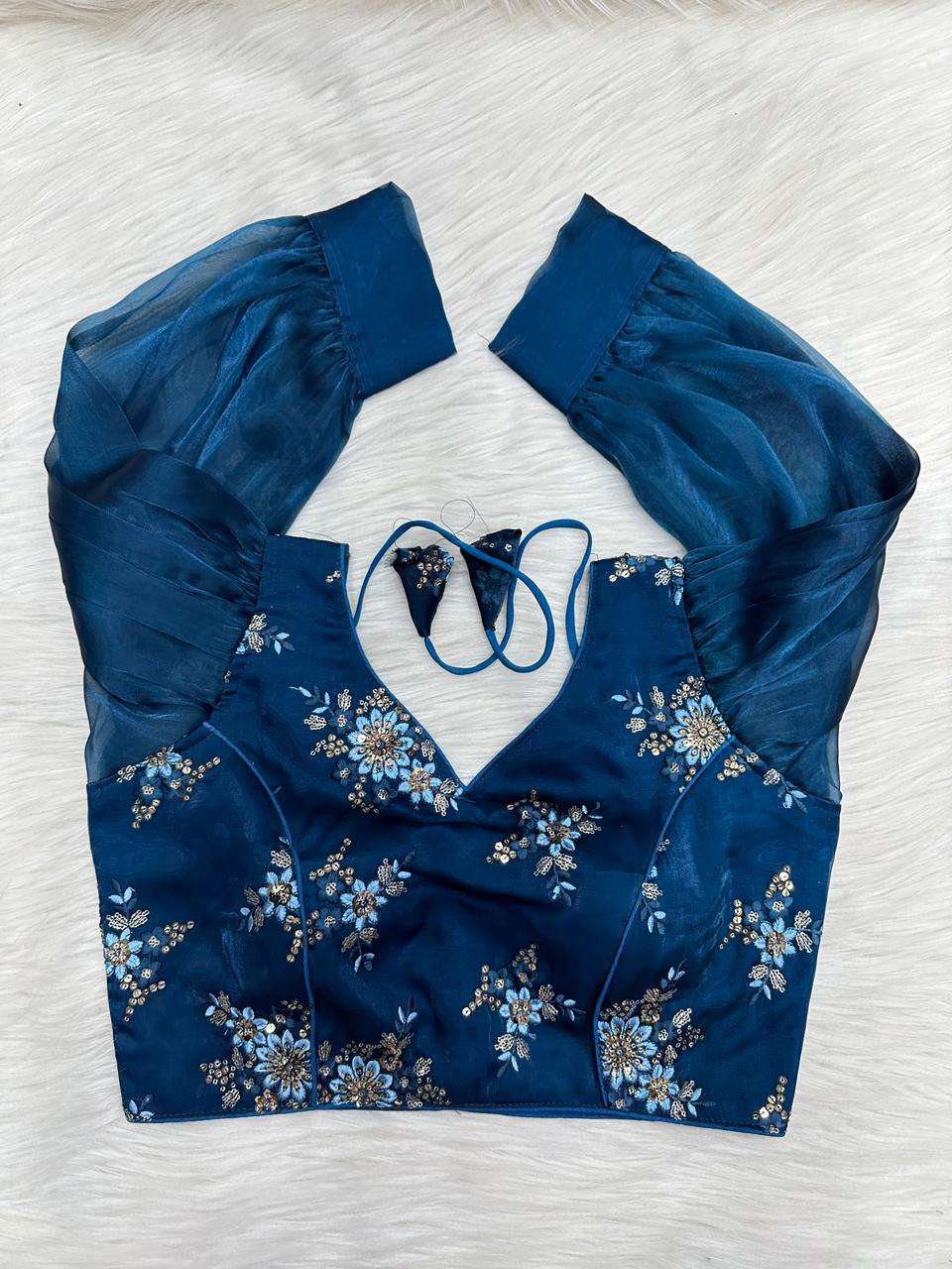 HKS - zimichoo5 designer ZimiChooo Blooming Organza blouse