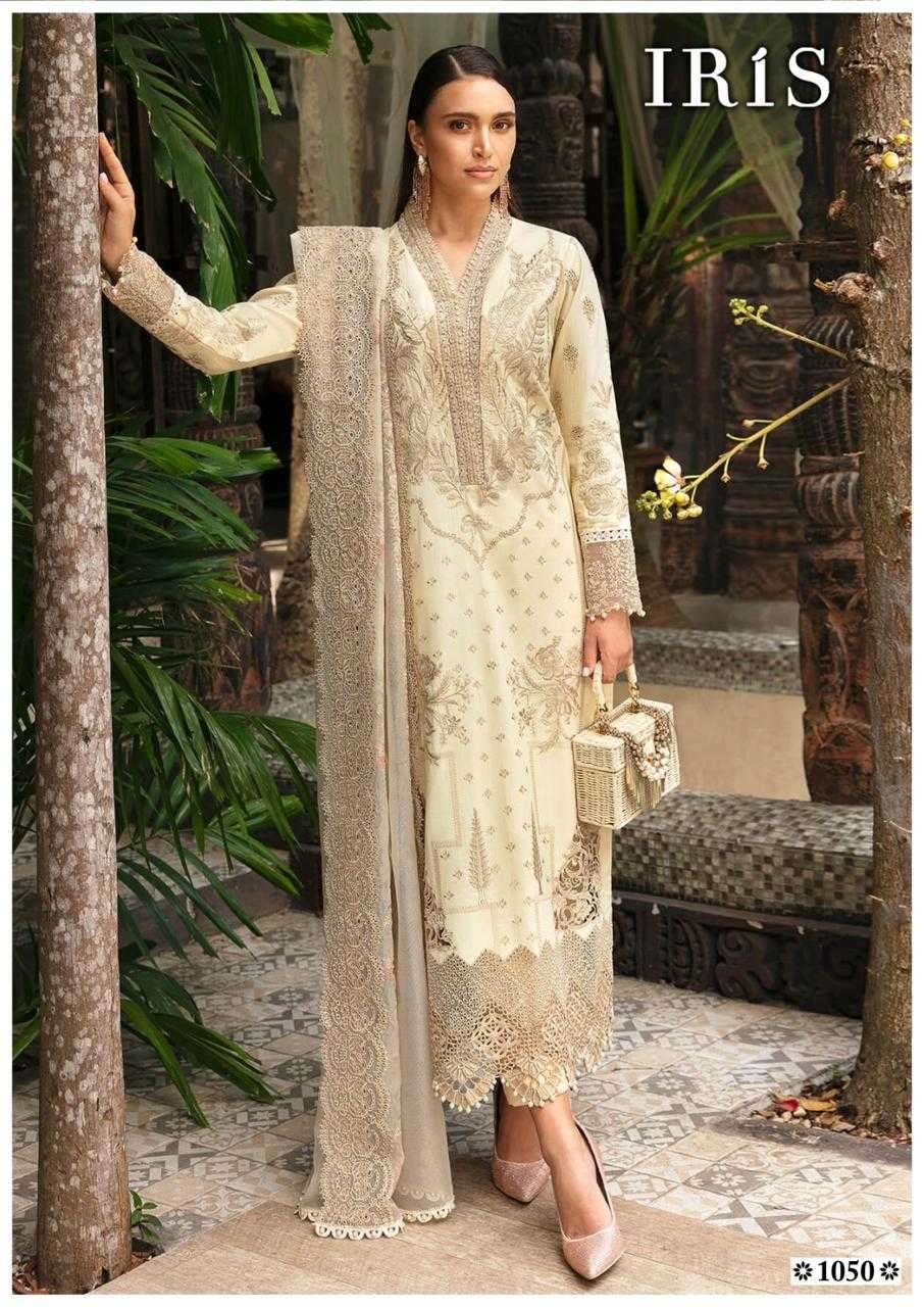 iris afsanah vol 5 series 1041-1050 Pure Cotton Karachi Prints suit