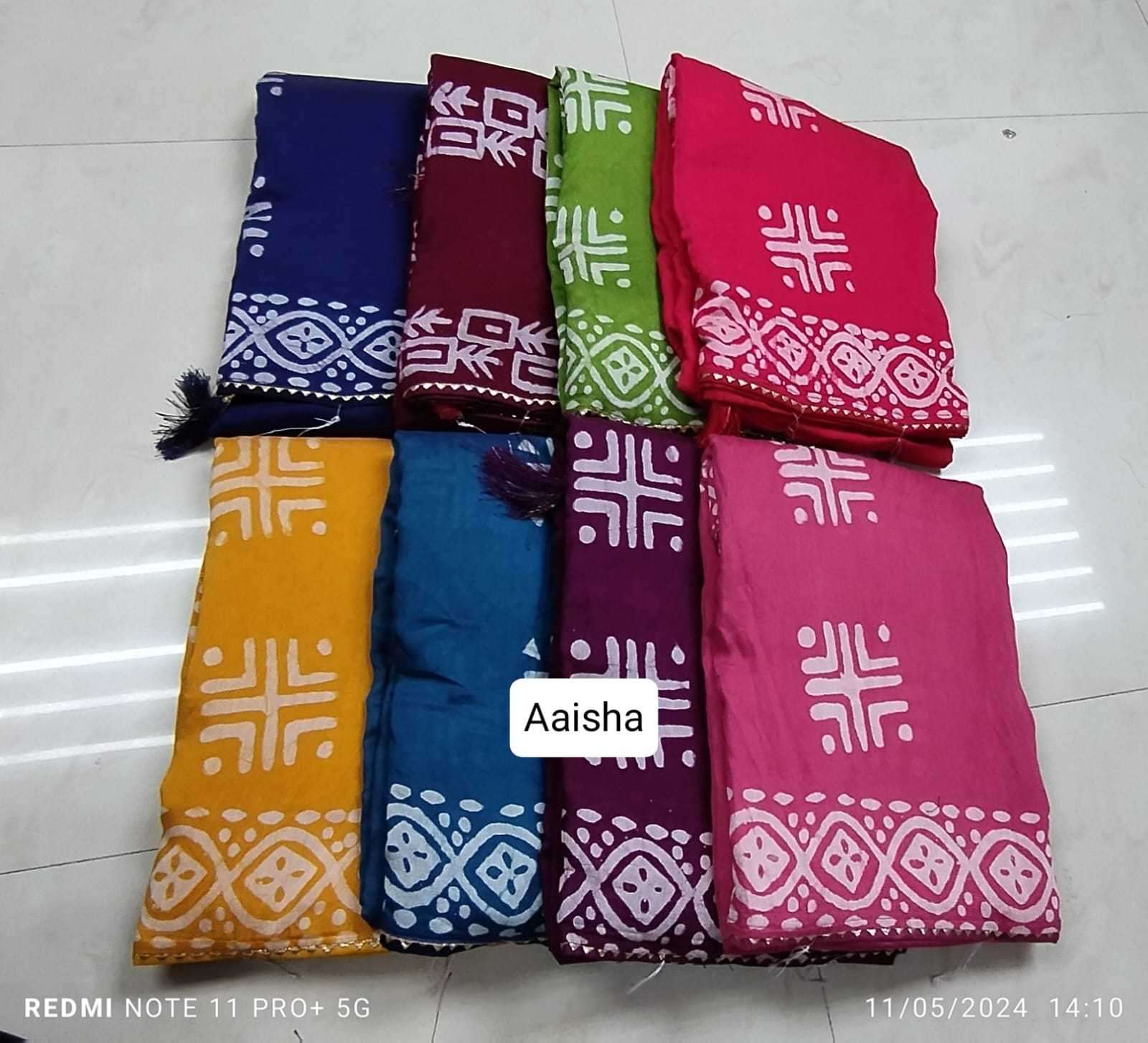 kala silks aaisha cotton fabrics Samosa boarder lace saree