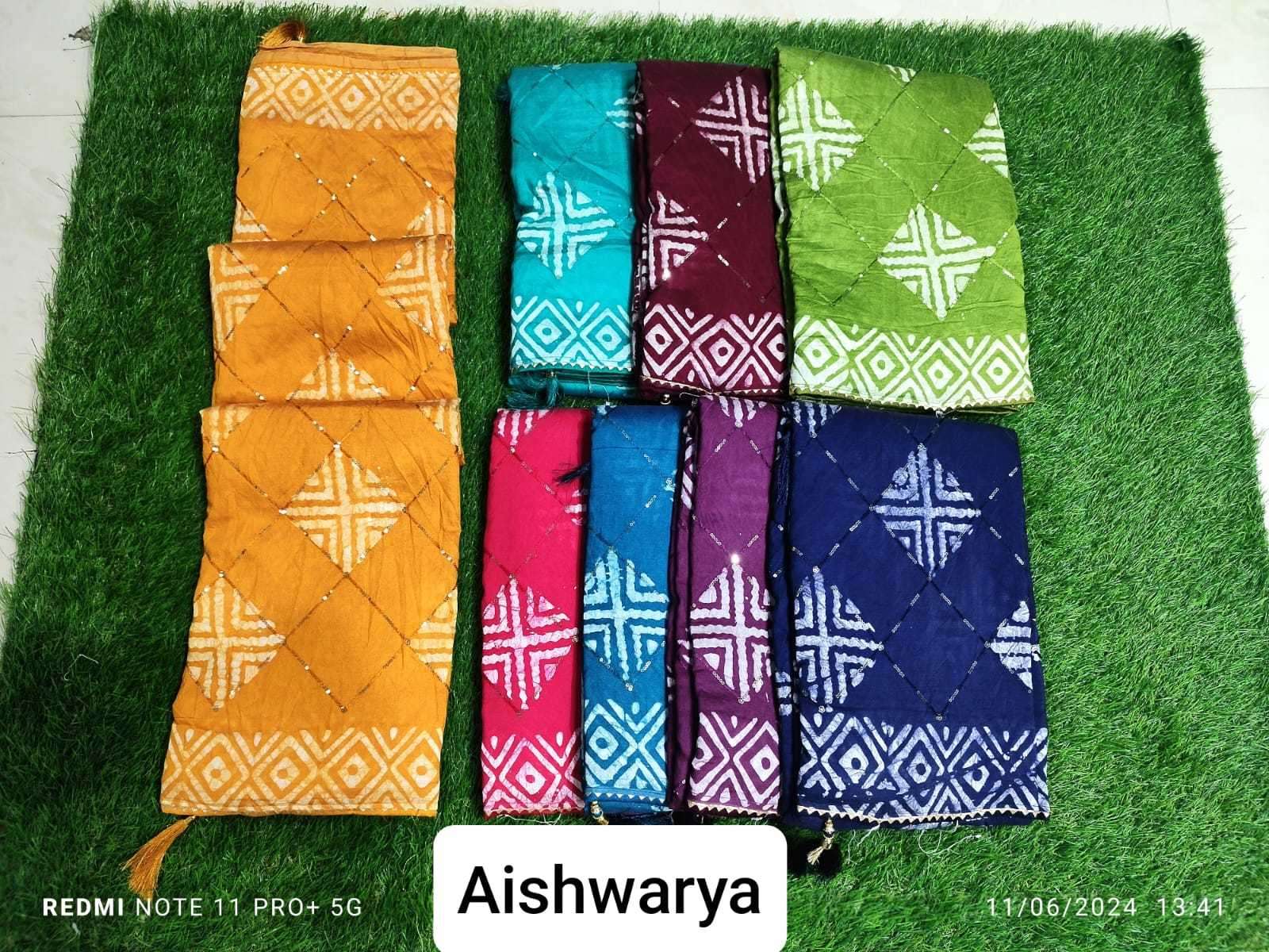 kala silks aishwarya cotton fabrics Hand batik print saree