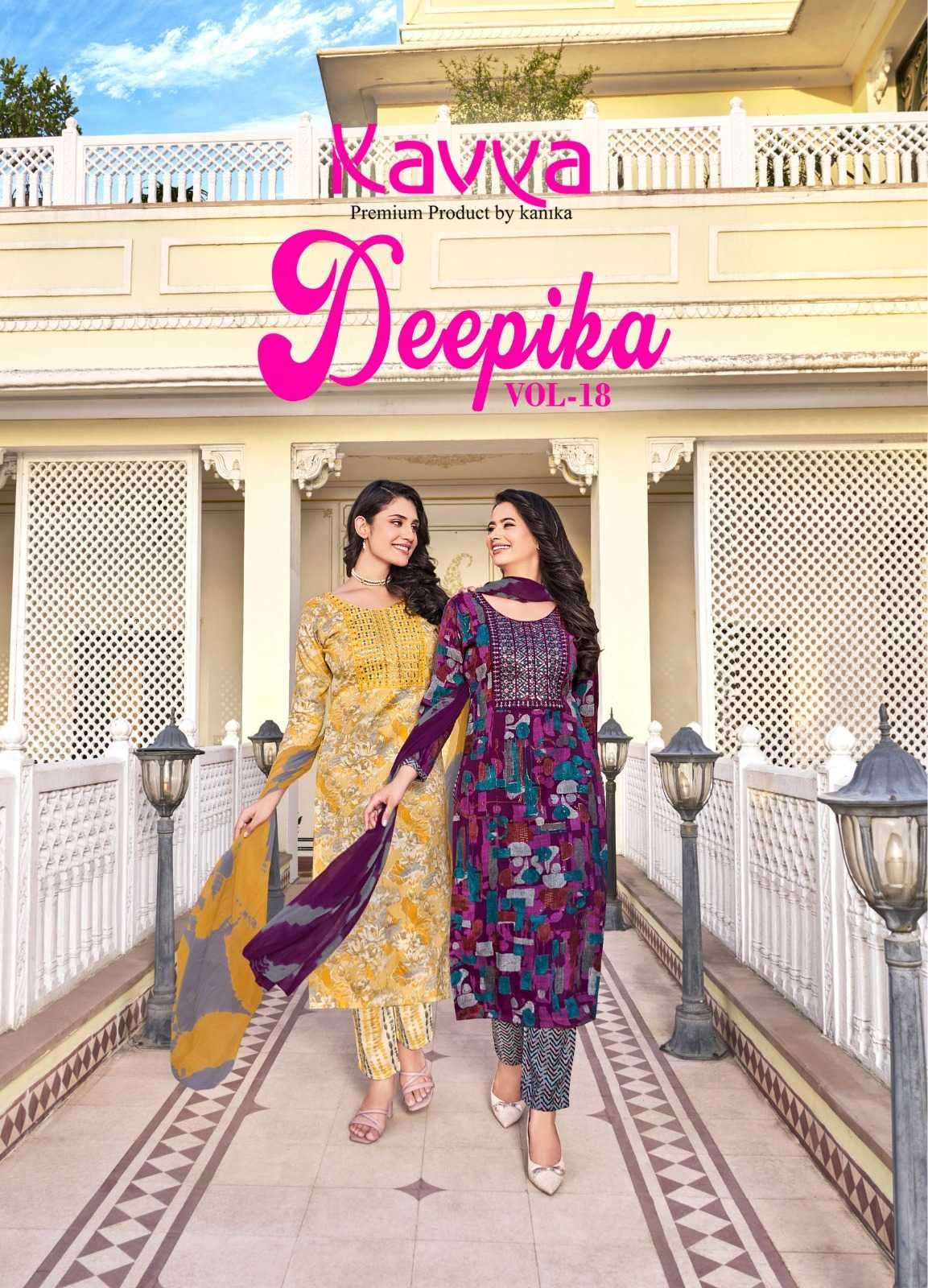 kavya deepika vol 18 series 18001-18010 nazeen readymade suit 