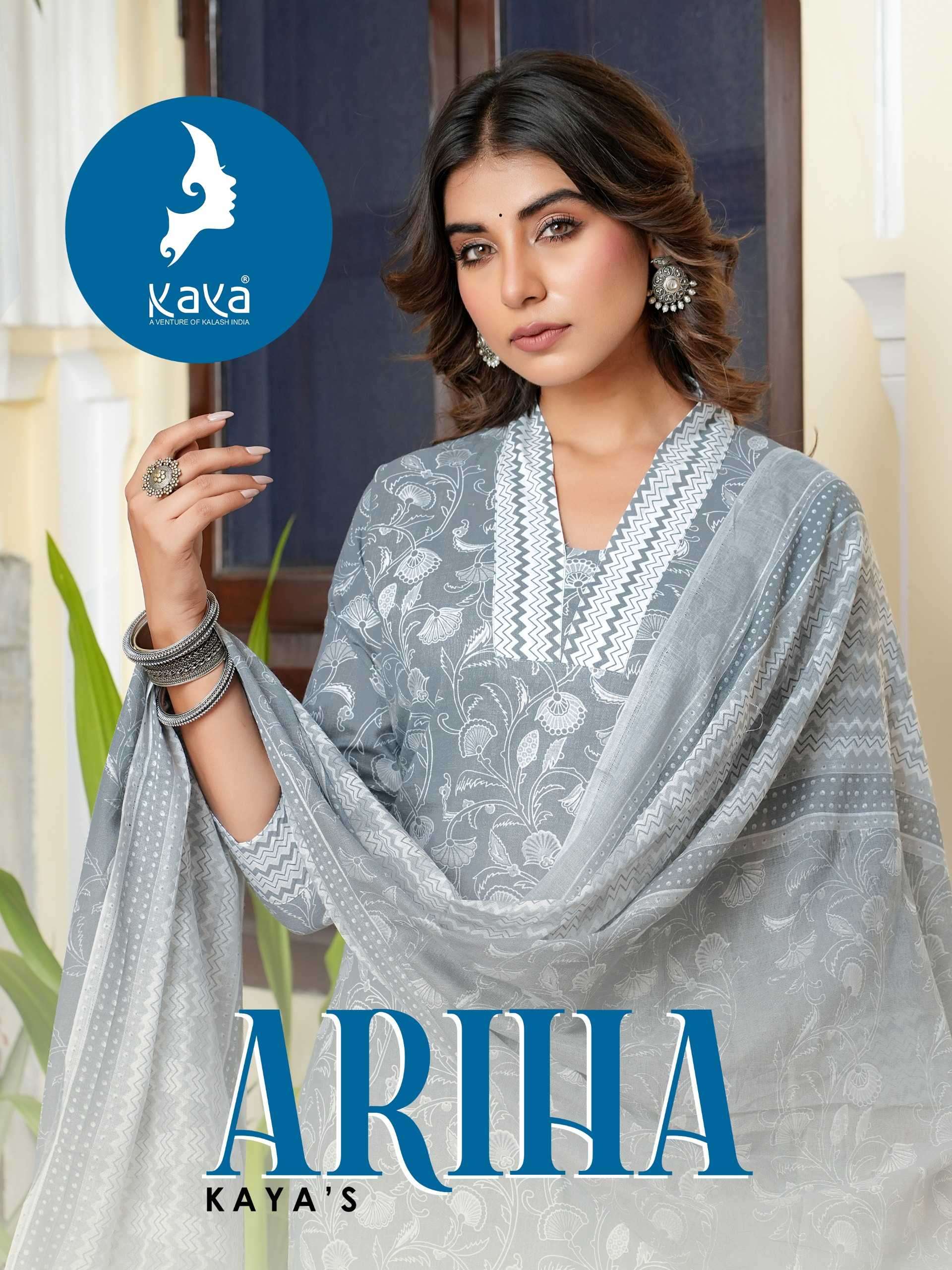 kaya ariha series 01-06 cotton readymade suit 