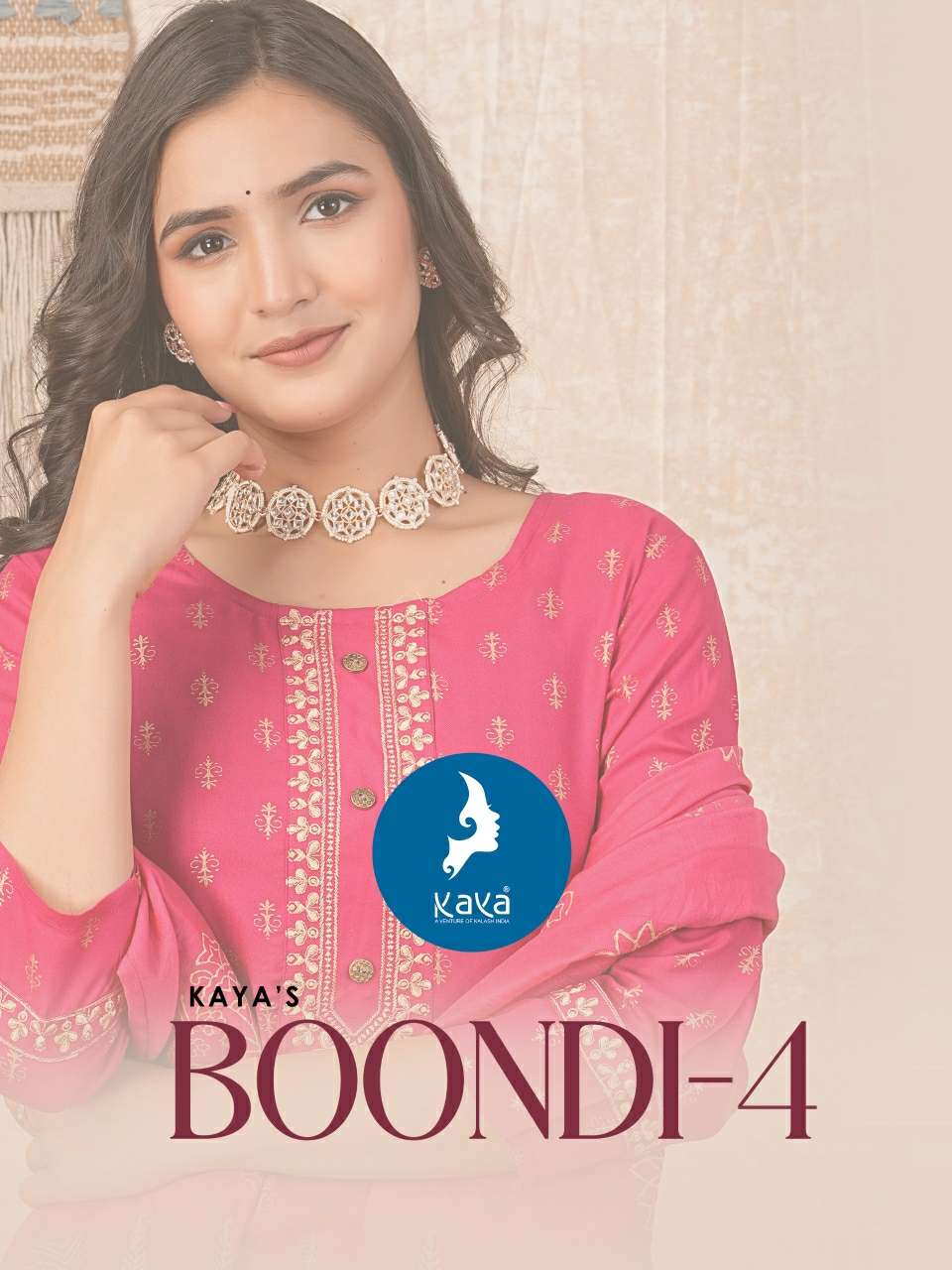 kaya boondi vol 4 designer rayon readymade suit 