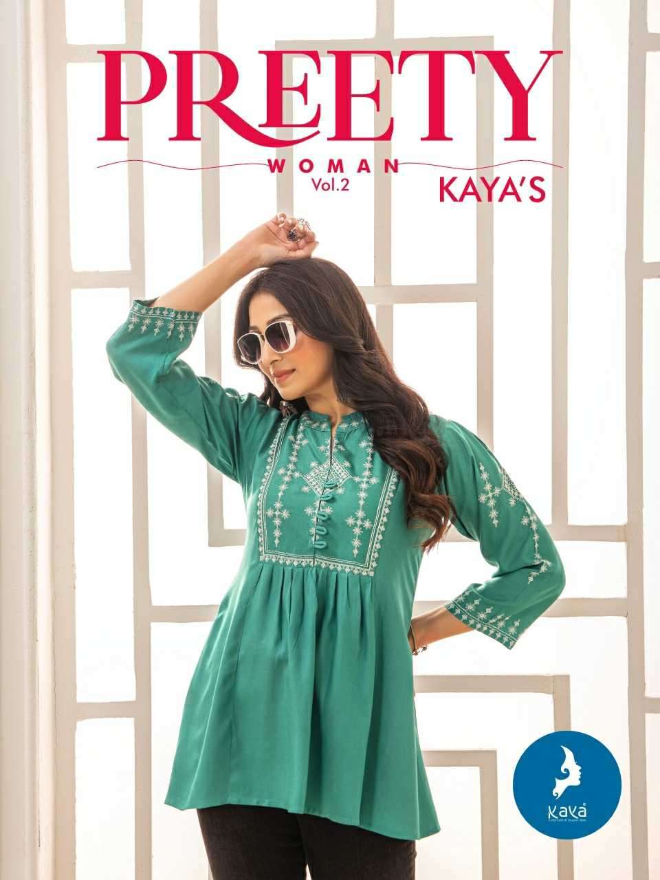 kaya pretty women vol 2 series 201-208 rayon readymade suit 