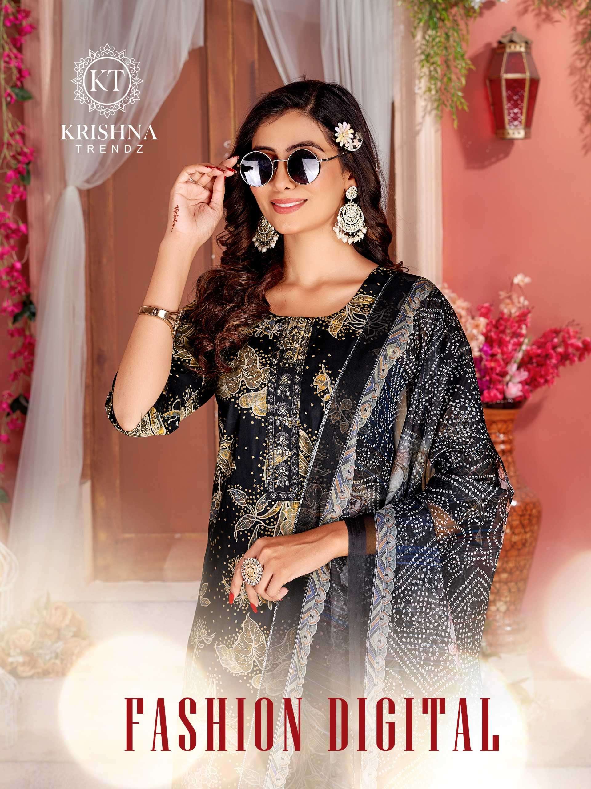 krishna trends fashion digital vol 1 series 1001-1006 modal readymade suit 