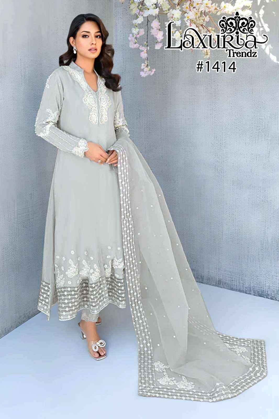 laxuria trendz 1414 Fox Georgette readymade suit 