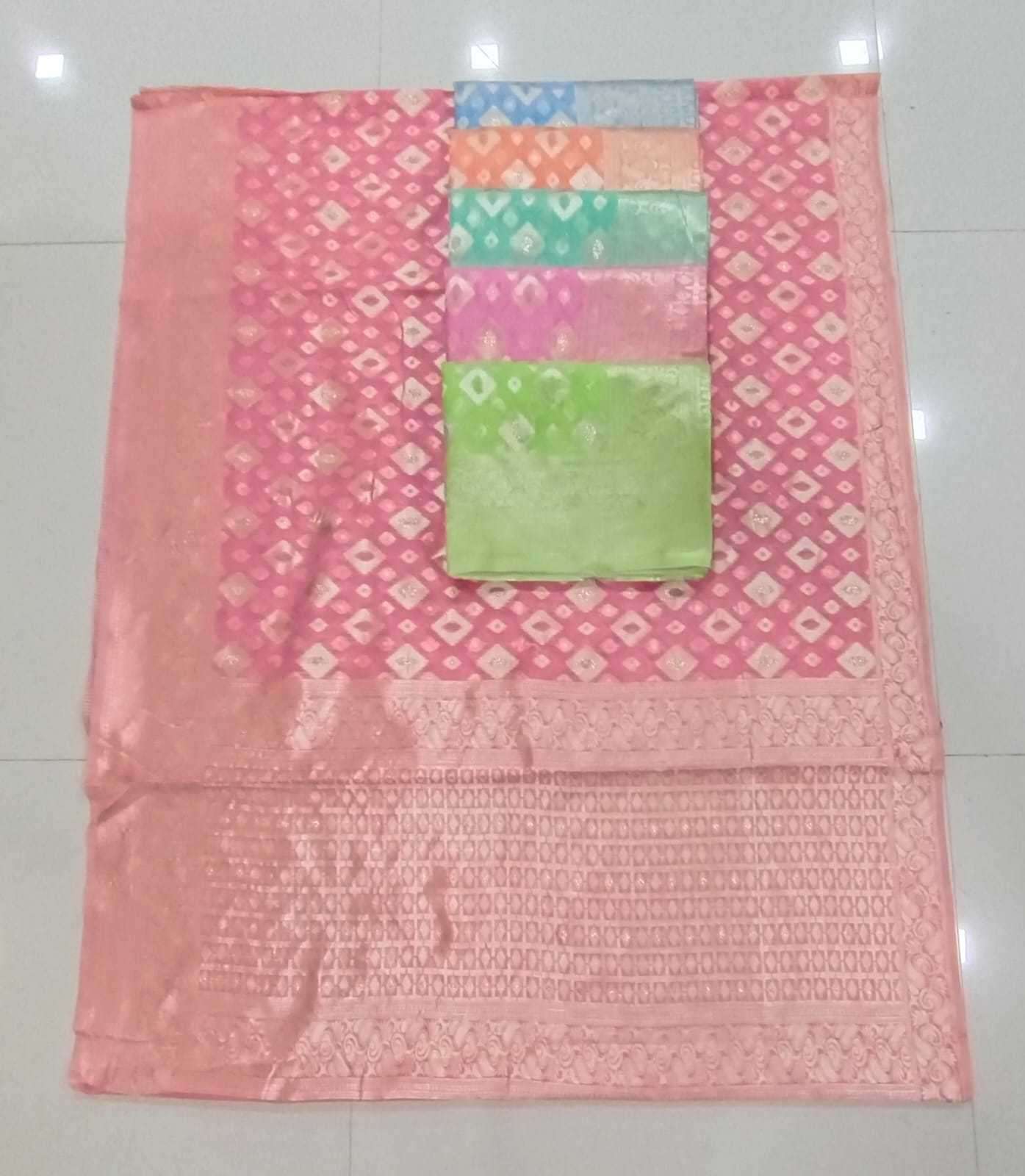 maanyata zudio Cotton silk with Badla Rich palu saree