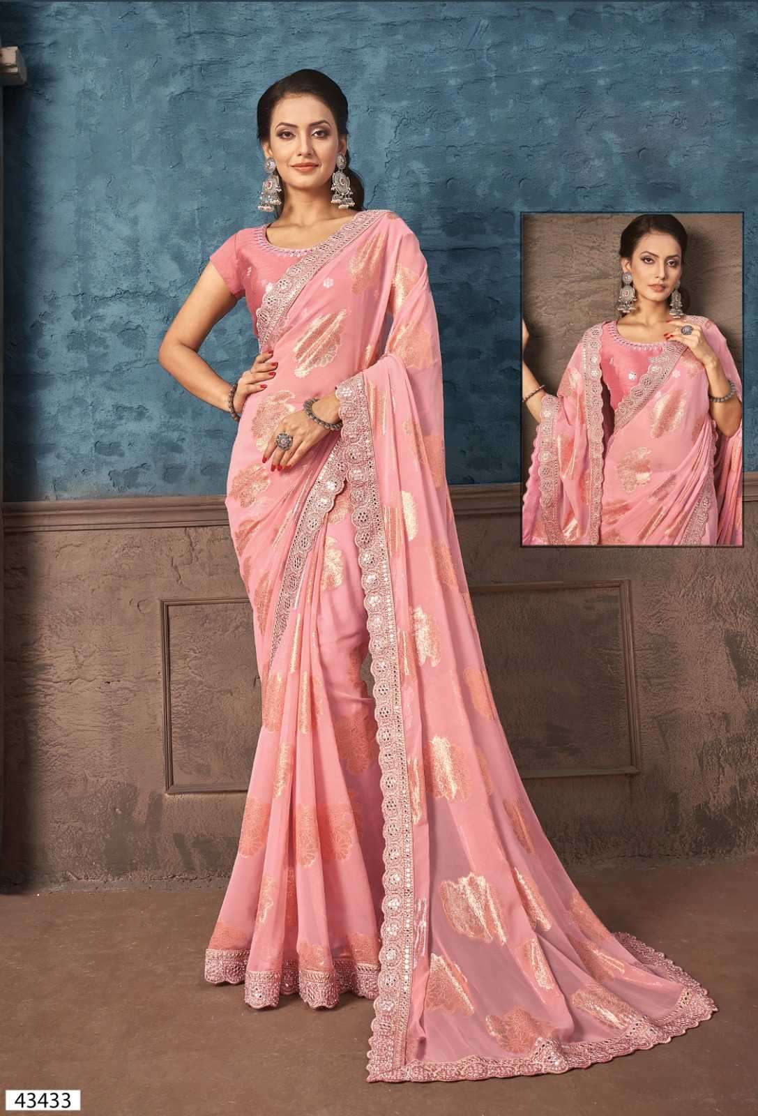 mahotsav norita 43400 series maanika Georgette Zari Jacquard saree