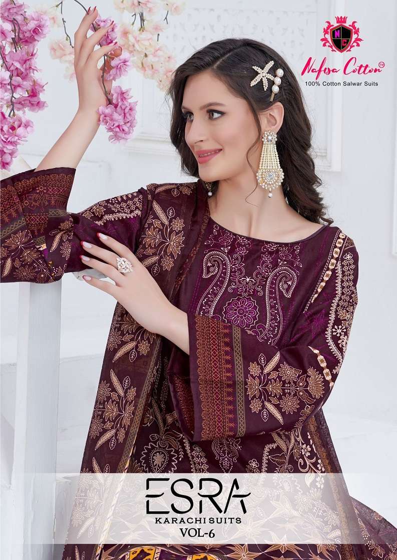Nafisa Esra Vol-6 series 6001-6006 Soft Cotton suit