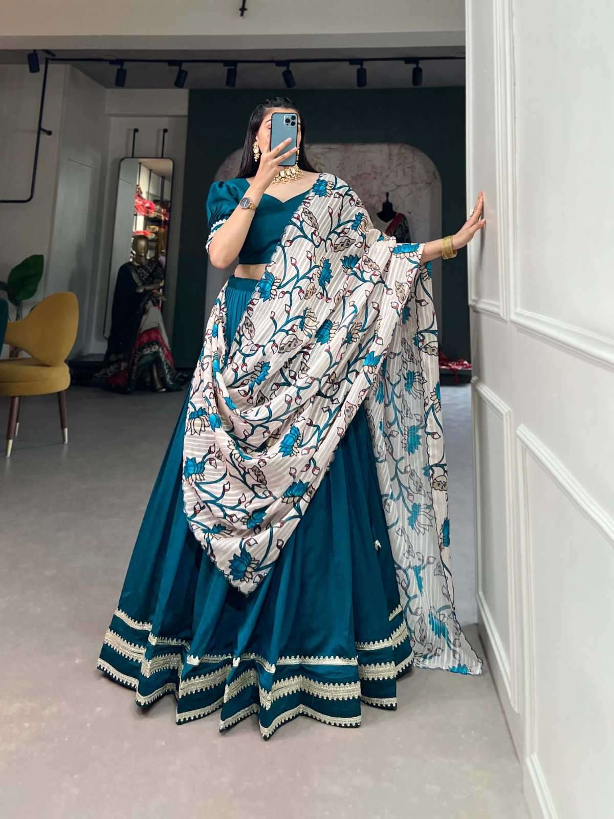pr lnb1007 fancy vichitra silk sequins lace readymade lehenga