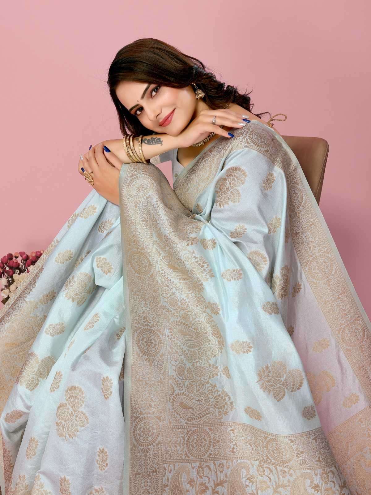 pr zarina vol 16 Soft Banarasi Silk saree