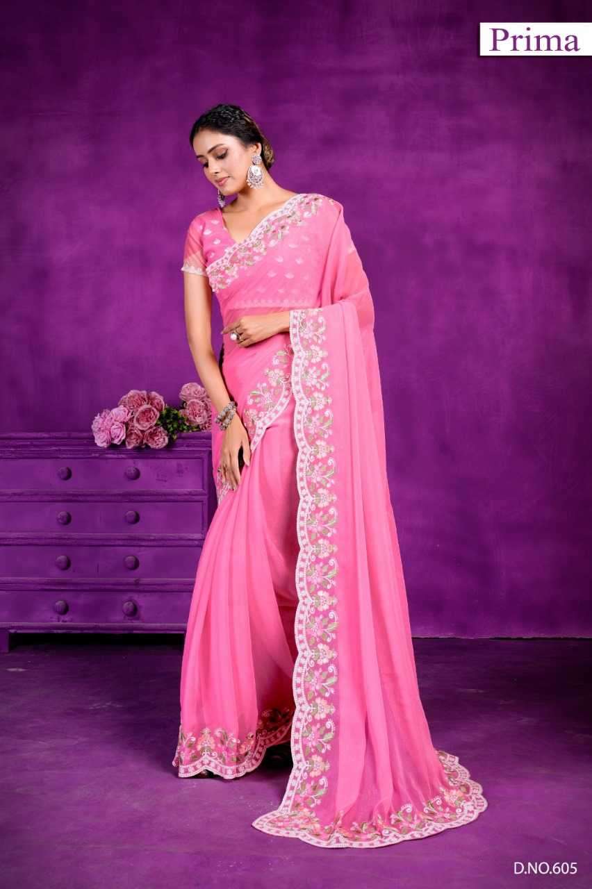 prima 601 to 605 simar fabric amazing designer saree