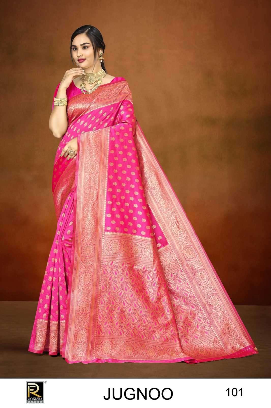 ranjna saree jugnoo series 101-106 banarasi silk saree 