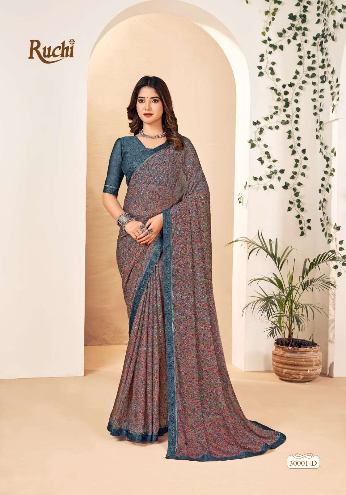 ruchi Now with Special Collection designer chiffon saree