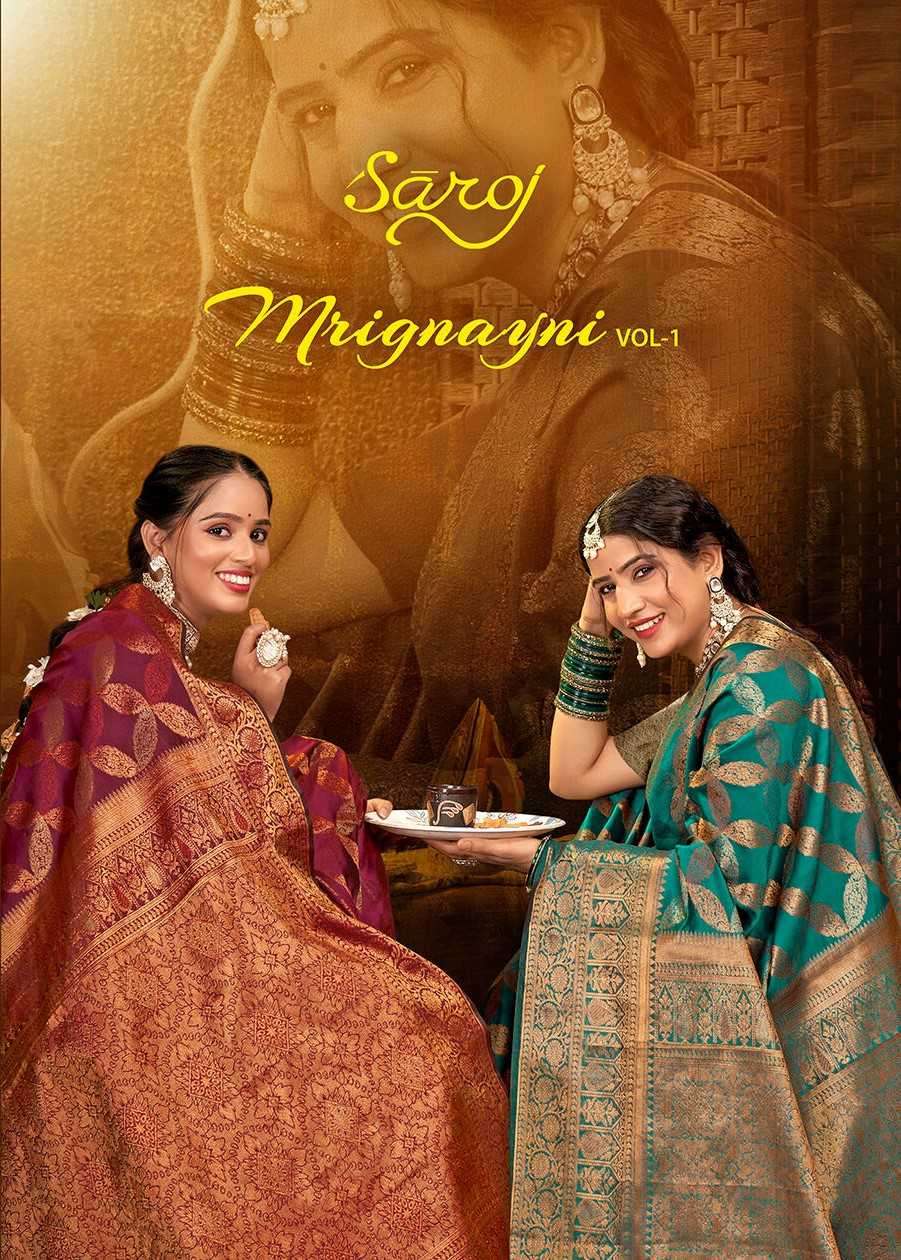 saroj mrignayni series 1001-1006 Soft silk saree