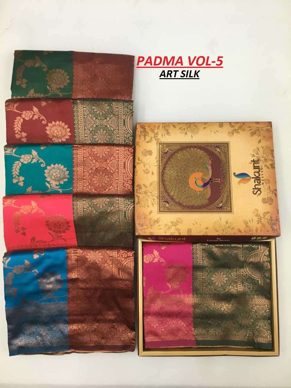 shakunt padma vol 5 art silk saree