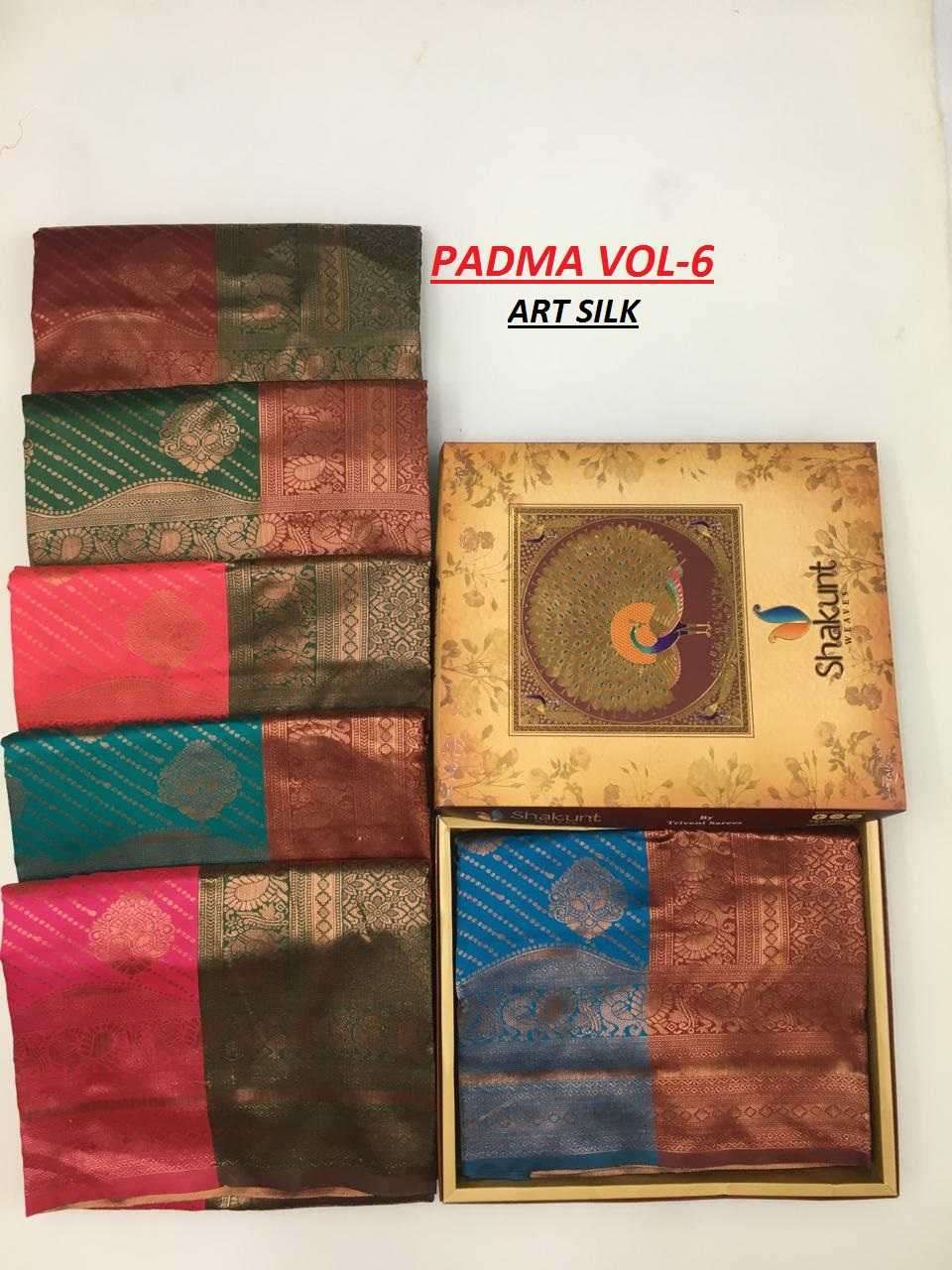 shakunt padma vol 6 art silk saree