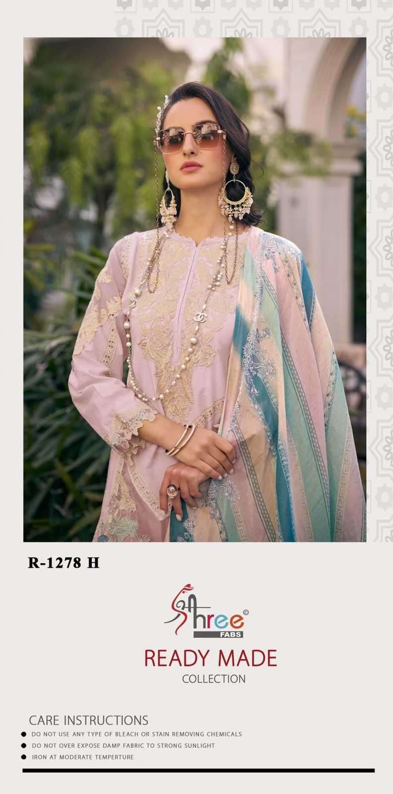 shree fabs R-1278 cambric cottan lawn readymade suit